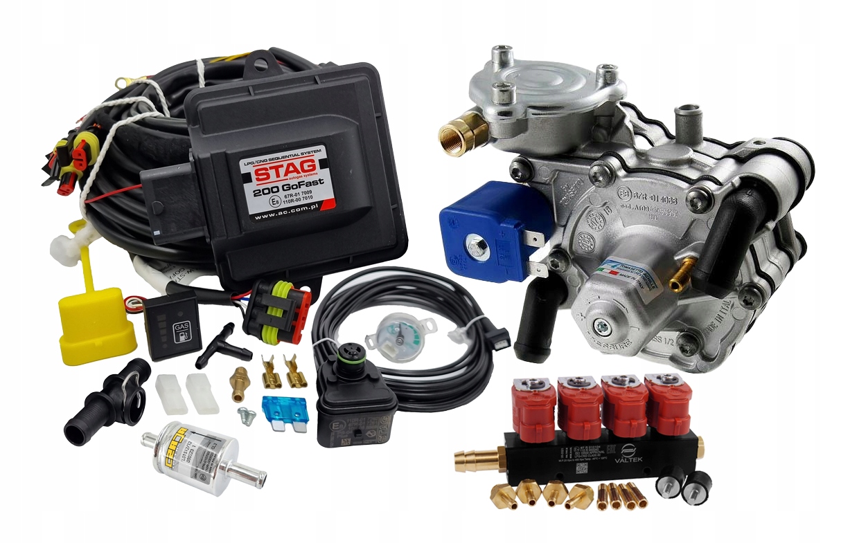 ZESTAW AC STAG 200 GoFast + REDUKTOR NORDIC + VALTEK 4 CYL. TYP30 + FILTR