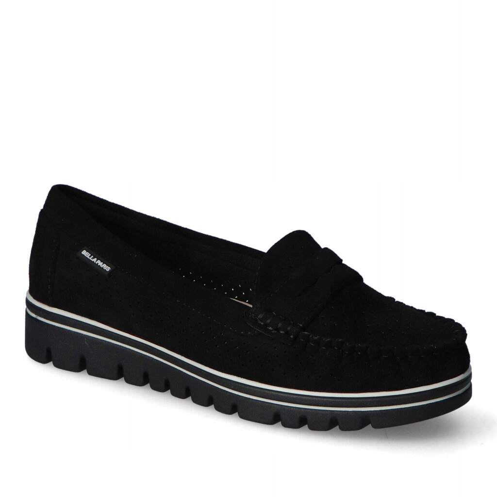 Mokasyny Bella Paris JH101 Czarne 37