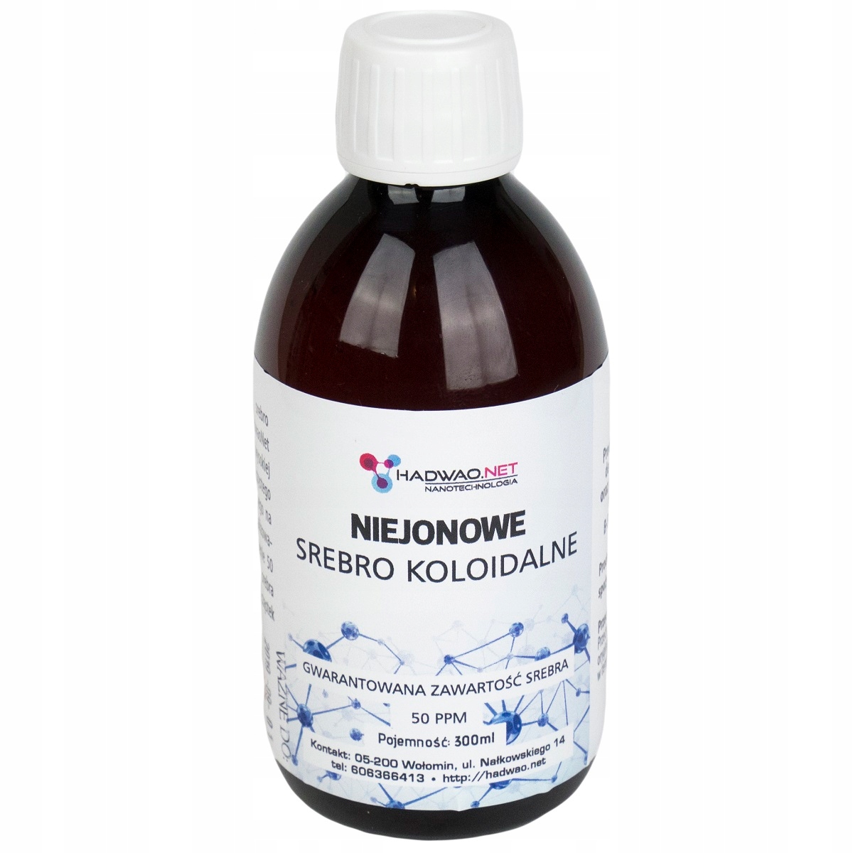 

Niejonowe nano srebro koloidalne, 50 ppm, 300 ml