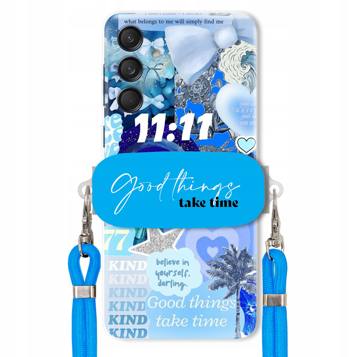 Puzdro pre Samsung M55 5G Držiak Crossbody vodítko Good Things Sea Lata