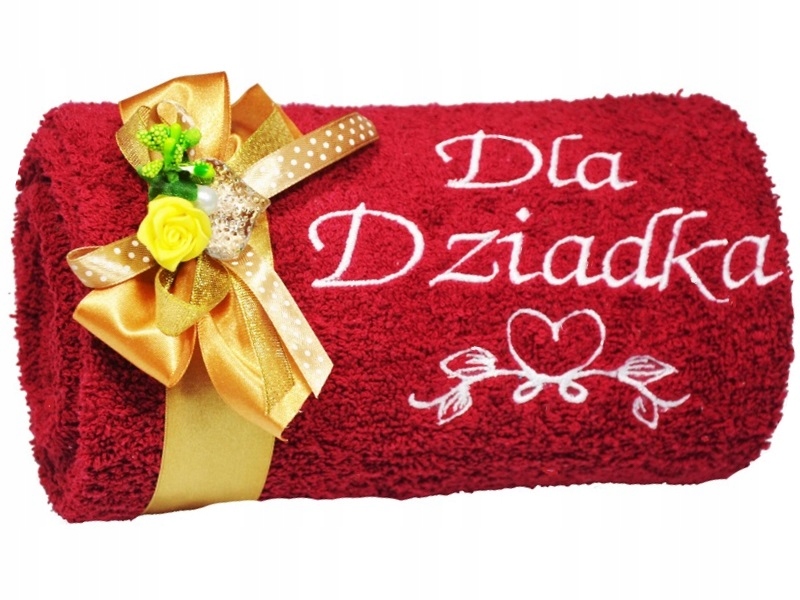

Duży Ręcznik Haft Oryginalny Prezent dla Dziadka