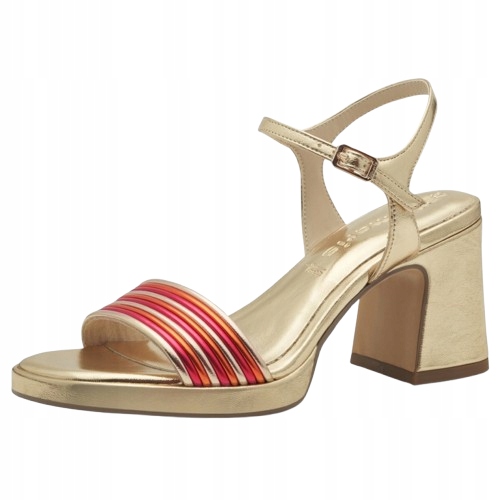 Tamaris Dámské Klasické Zlaté Sandály Na Podpatku 40 T7A