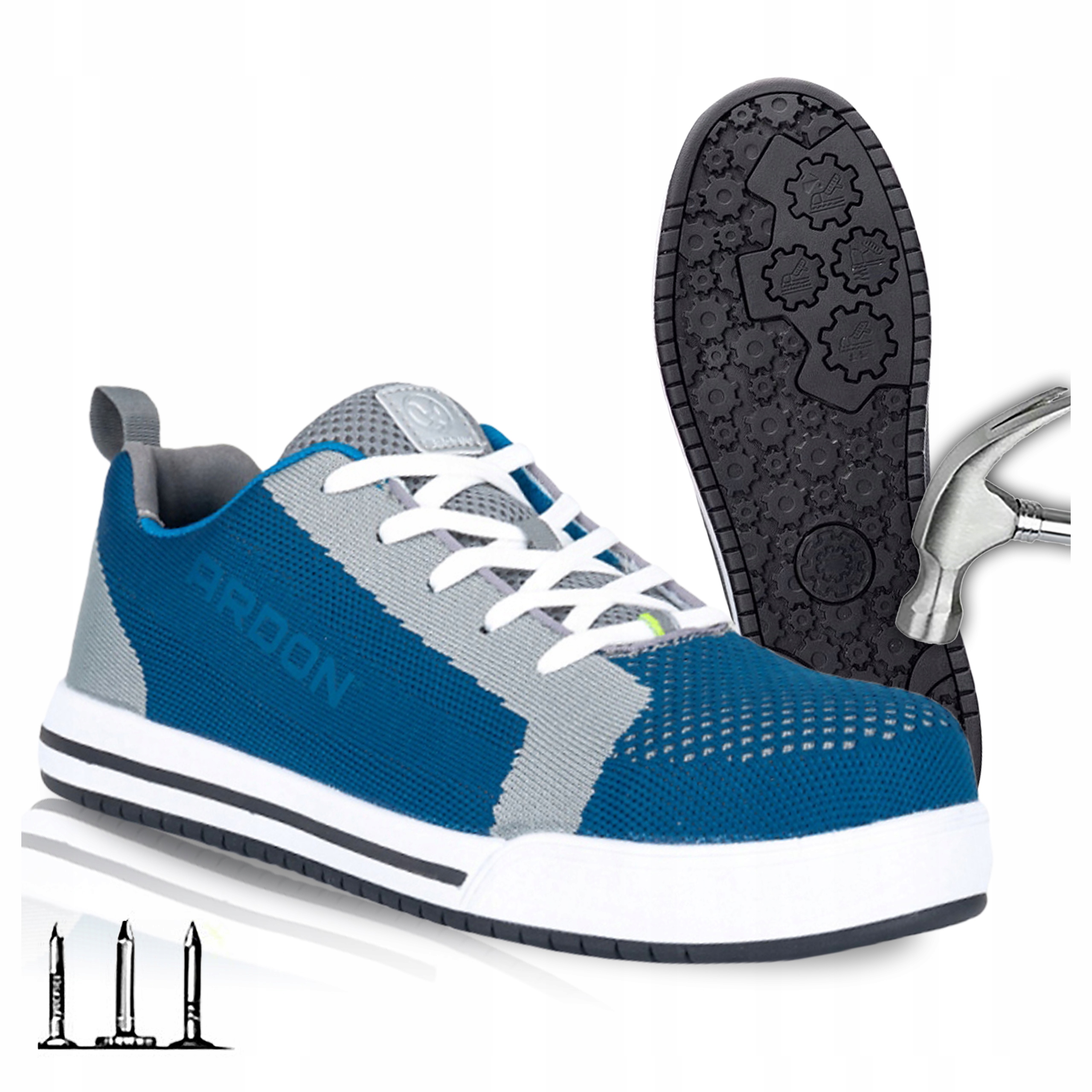 Buty Robocze Trampki Męskie Ochronne Podnosek Bhp Ardon Flyker S1P Src 42