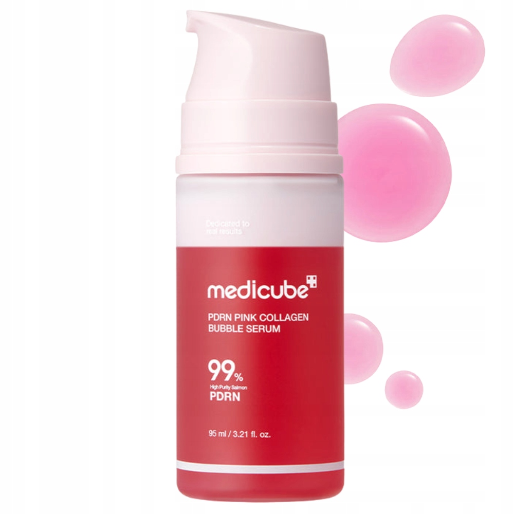 Medicube Pdrn Pink Collagen Bubble Serum – rozjasňující a zpevňující sérum