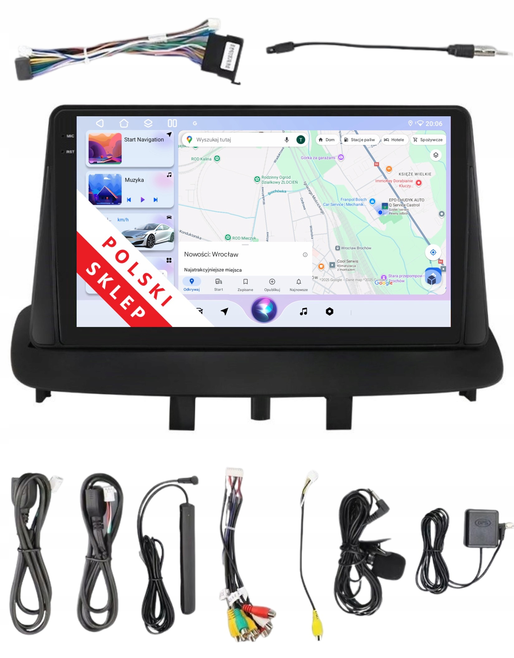 Rádio 2DIN Navigácia Android Renault Megane 2 II 6/128 Gb Dsp Carplay Lte