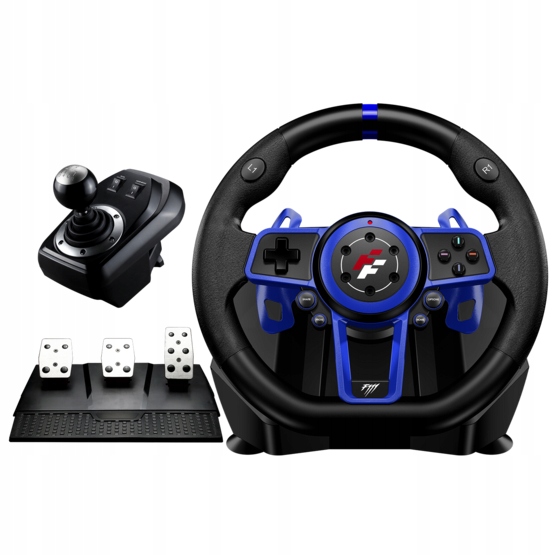 Volant 900° s vibracemi 3 pedály 6 rychlostních stupňů F111 Flashfire PC/PS5/Switch