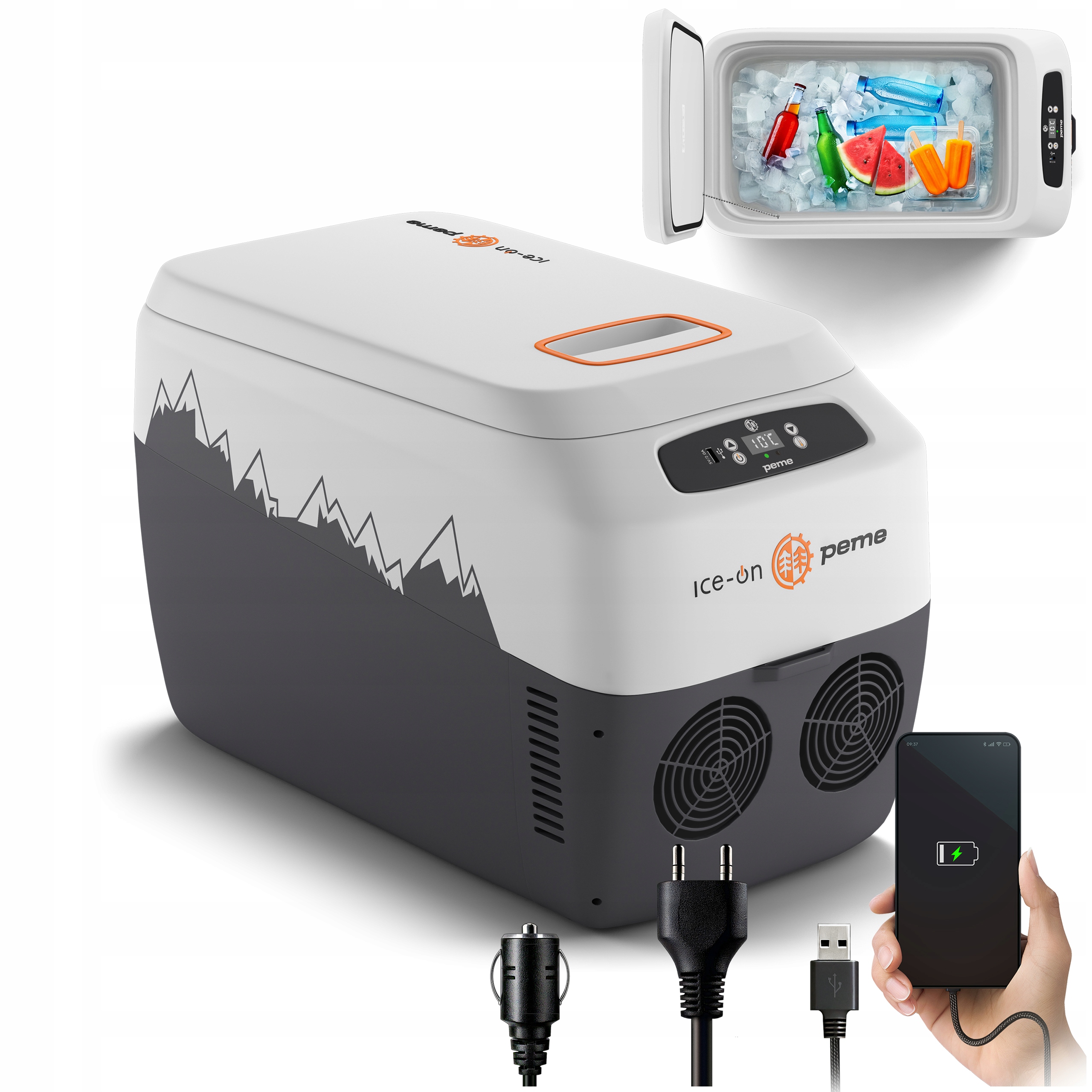 Lodówka turystyczna Przenośna z Paskiem Grzanie Chłodzenie Peme Go 30