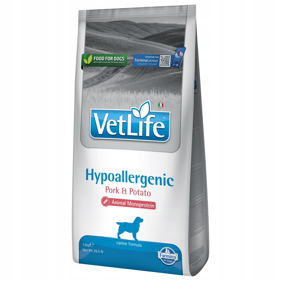 Farmina Vet Life Hypoallergenic 12kg Hypoalergenní Suché Krmivo pro Psy
