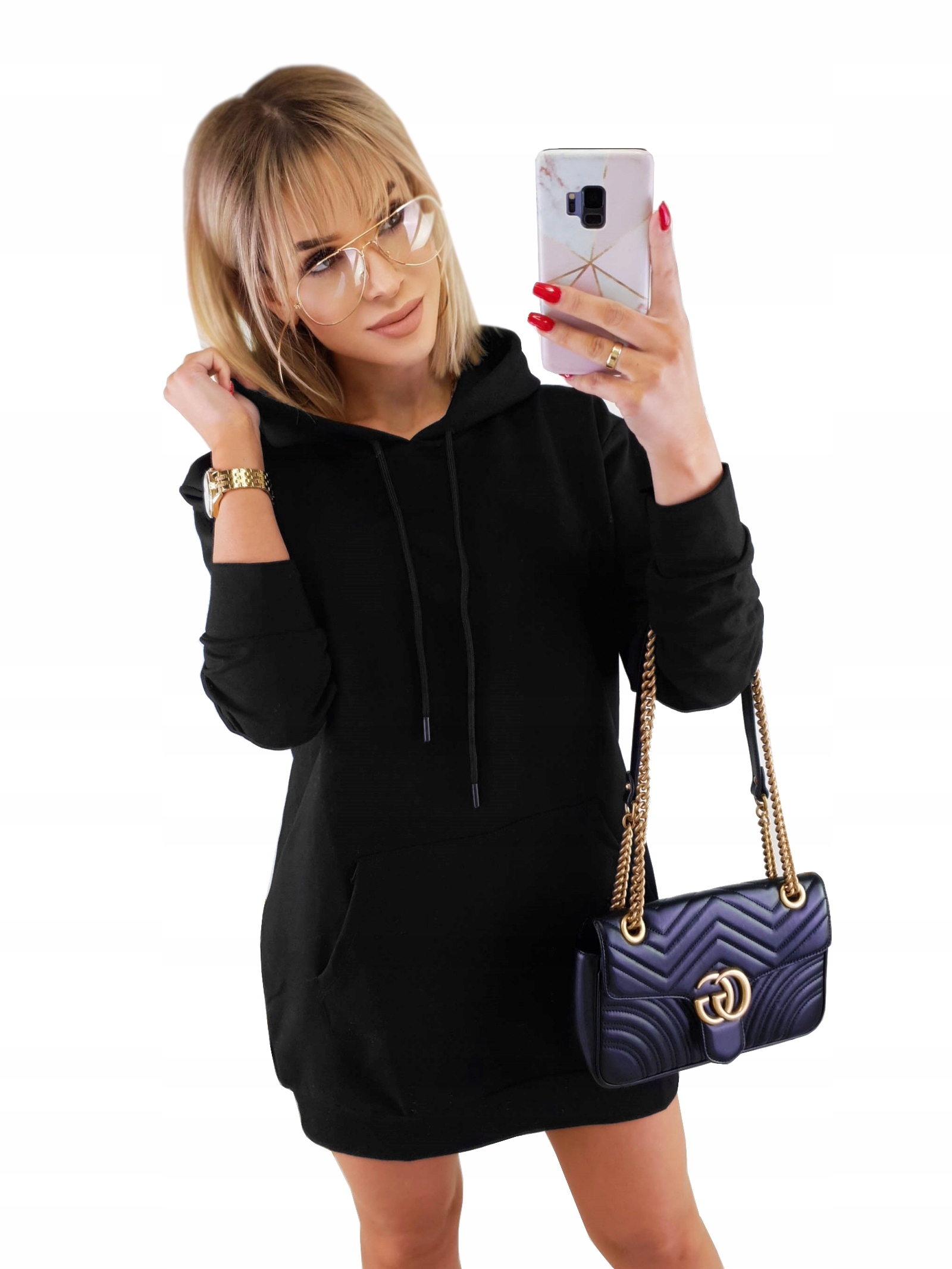 

Długa Bluza Oversize Kangurka Long Hoodie Kolory