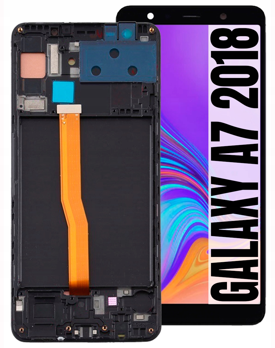 Displej Pro Samsung Galaxy A7 2018 A750 Oled LCD Rámeček