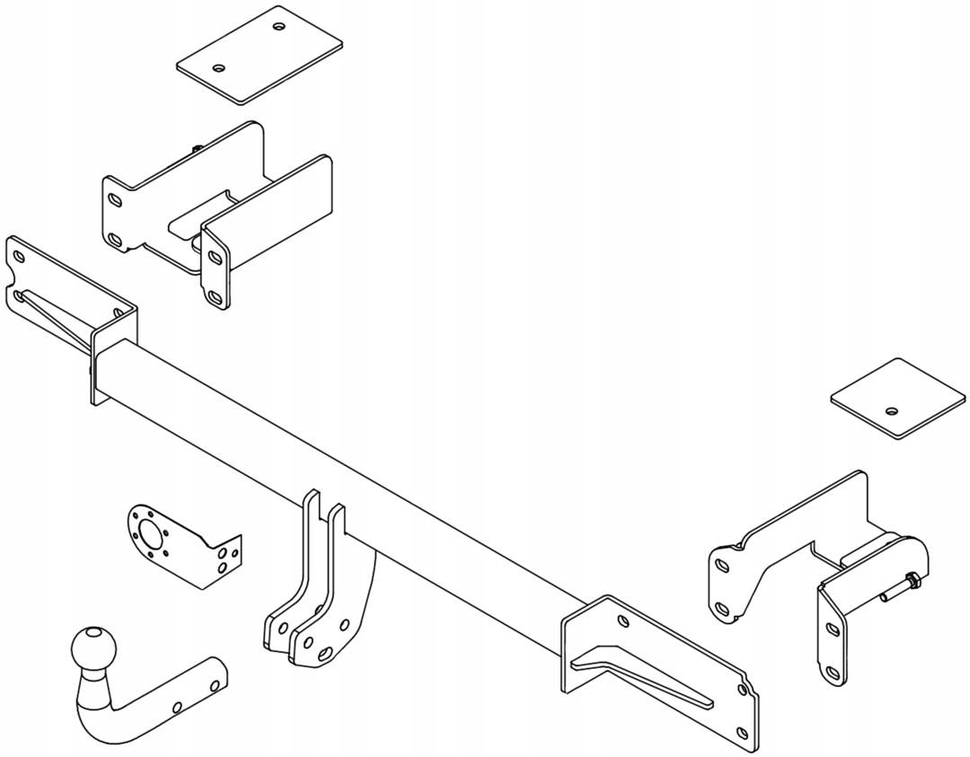HAK HOLOWNICZY Opel MERIVA A Meriva mk1 Meriva I +WIĄZKA 7PIN EAN (GTIN) 5905768290586