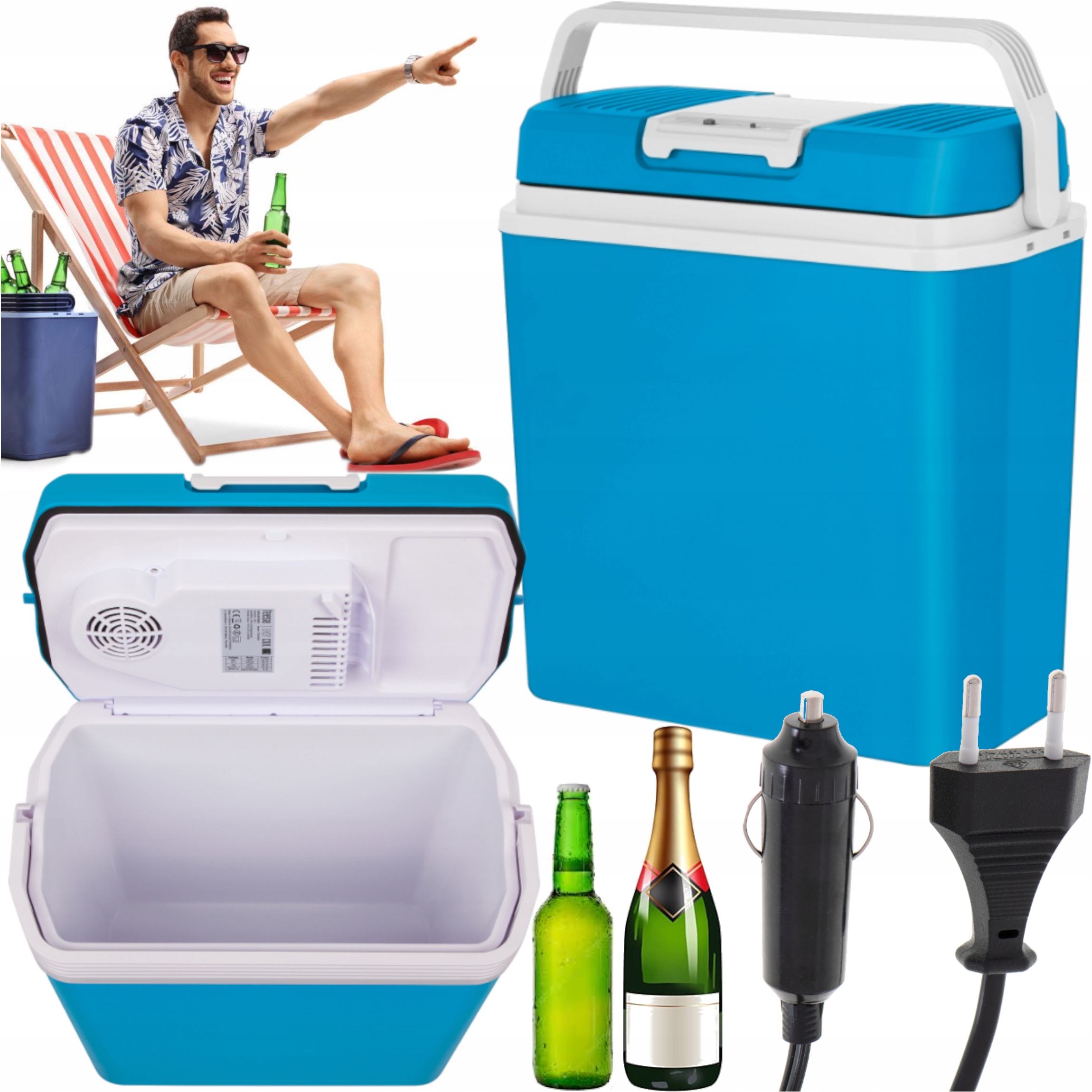 Mini Autochladnička Chlazení/topení 5 Stupňů 60 Stupňů 12V 230V