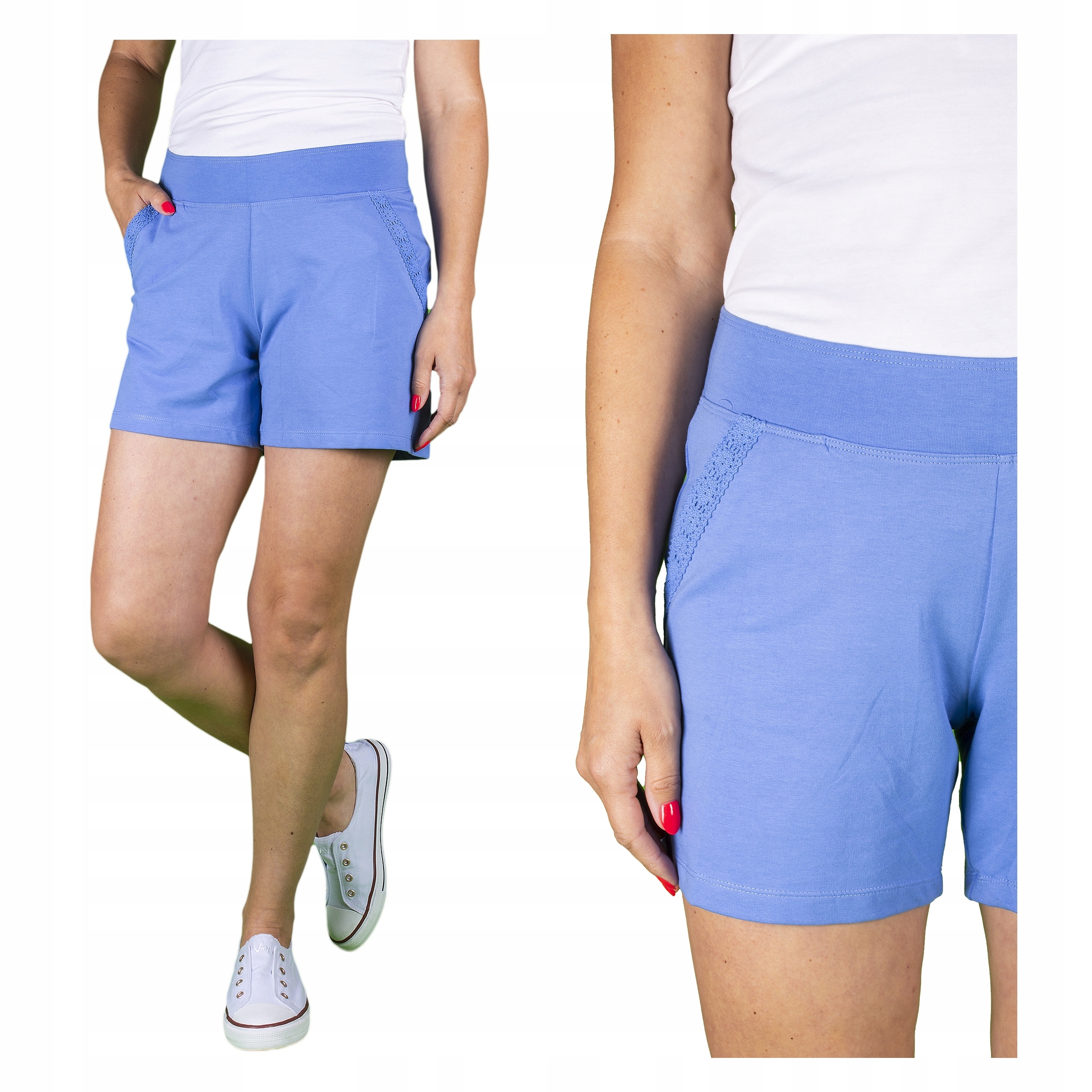 

Krótkie Spodenki Damskie spodenki bawełniane 50