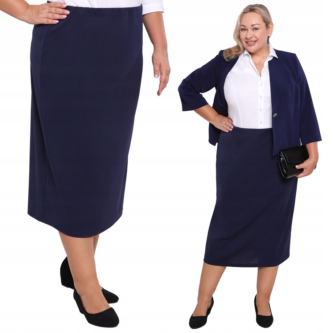 Elegantní dlouhá modrá sukně 52