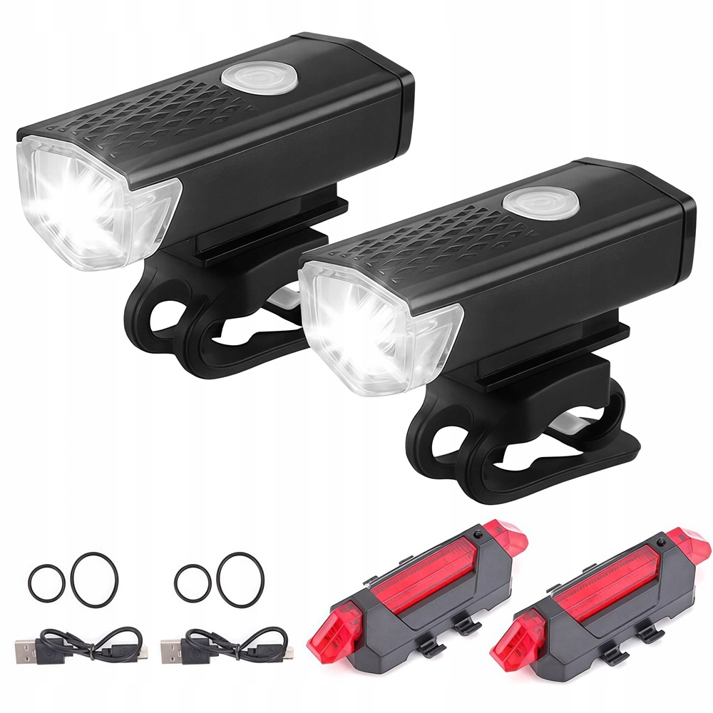 LAMPY LED DO ROWERU PRZÓD TYŁ DLA DOROSŁYCH I DZIECI
