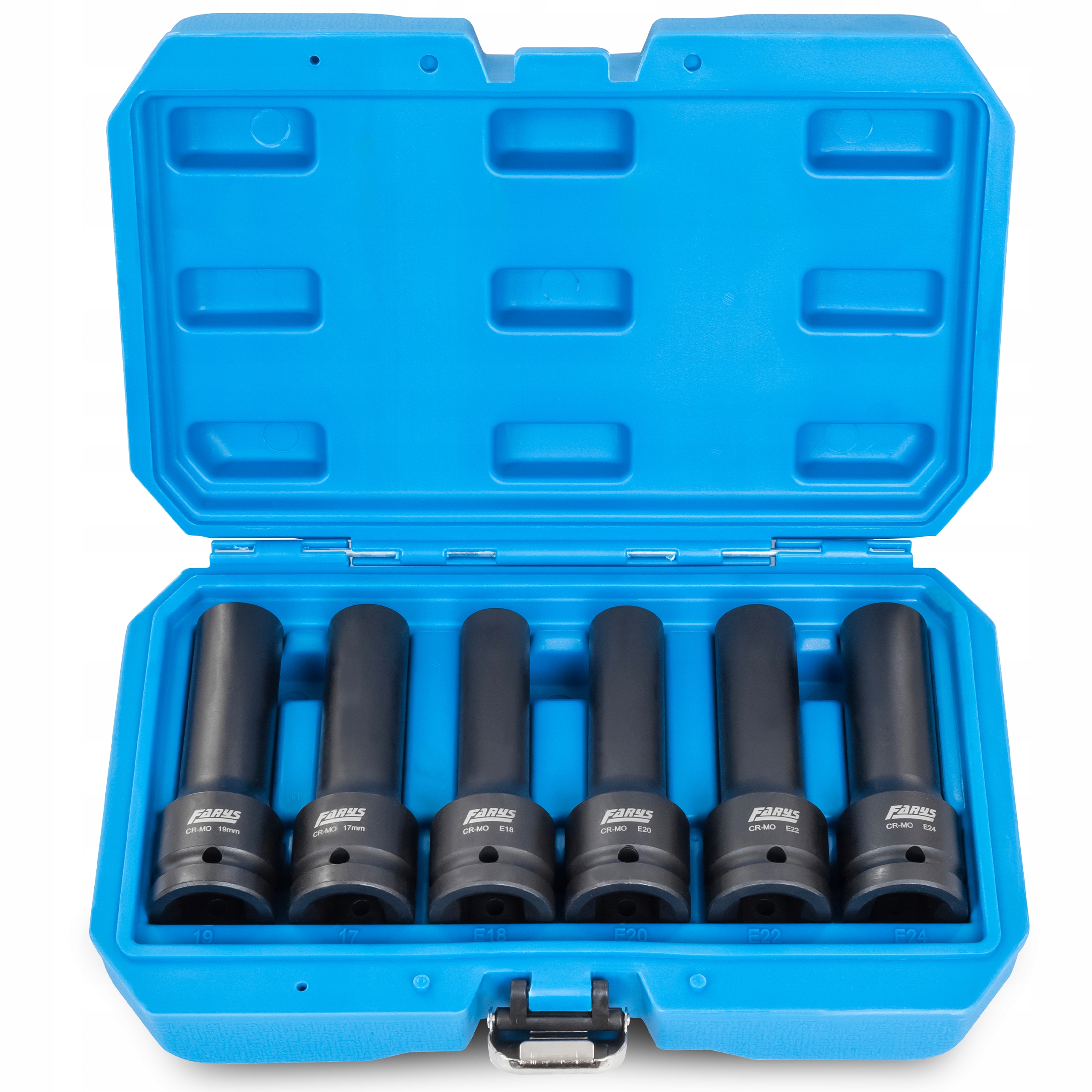 Sada Rázových Nástavců 3/4" Torx E18 E20 E22 E24 Spline 17/19 mm FR2364