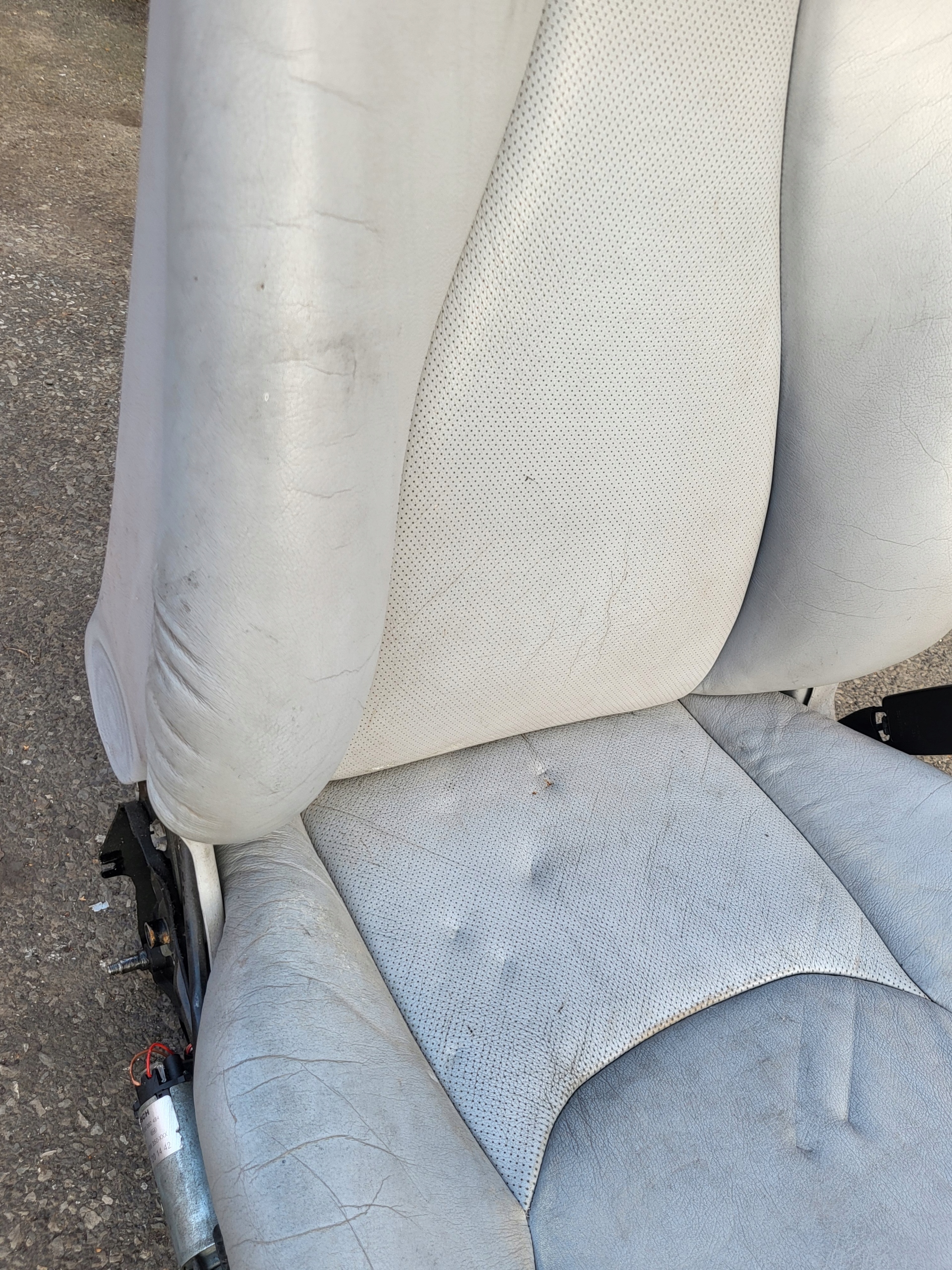 seat right front support rest ZAPINKA MERCEDES S W220 OE EU grey leather