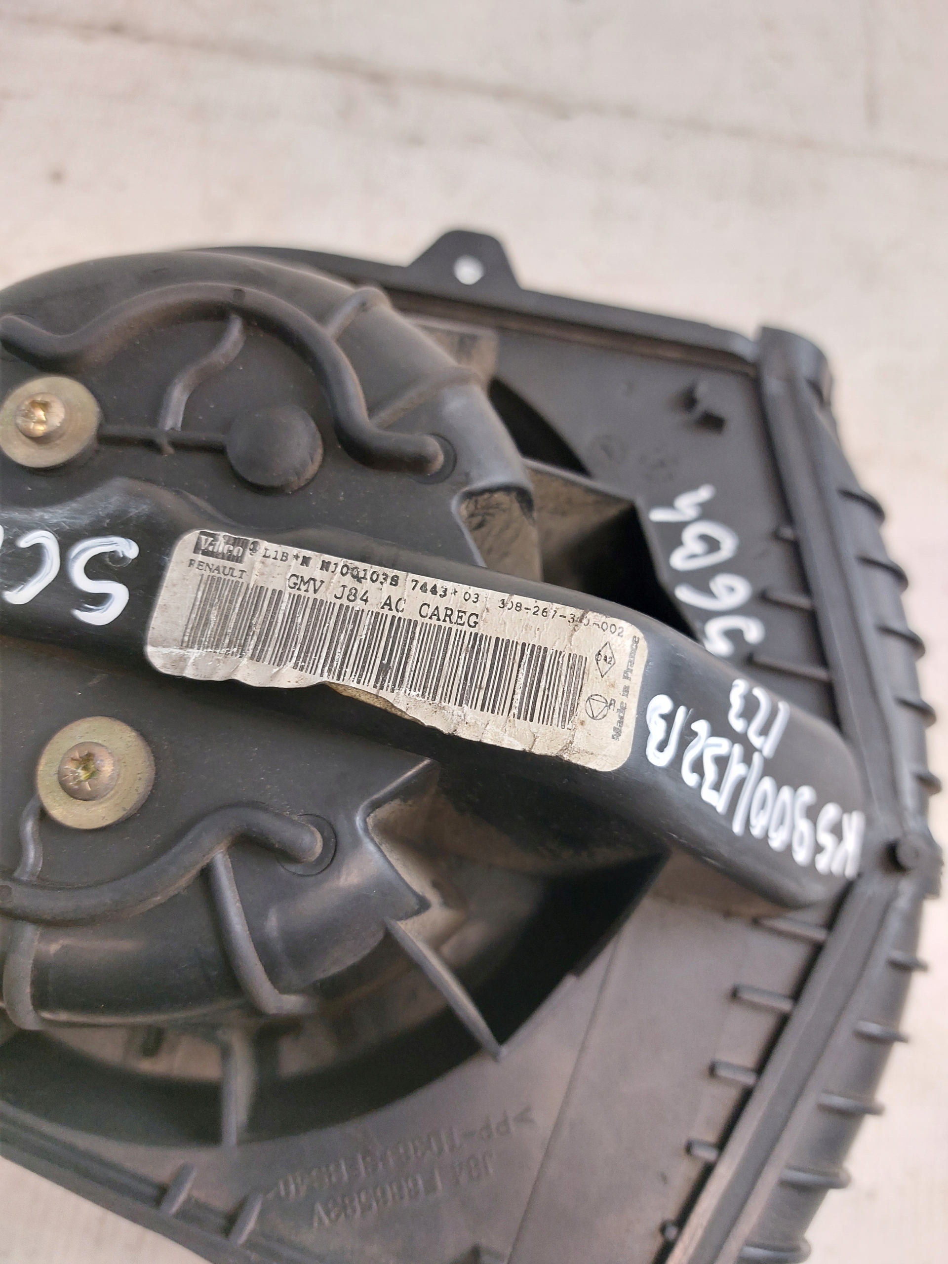 fan heating air conditioning devices RENAULT SCENIC II 1.9DCI