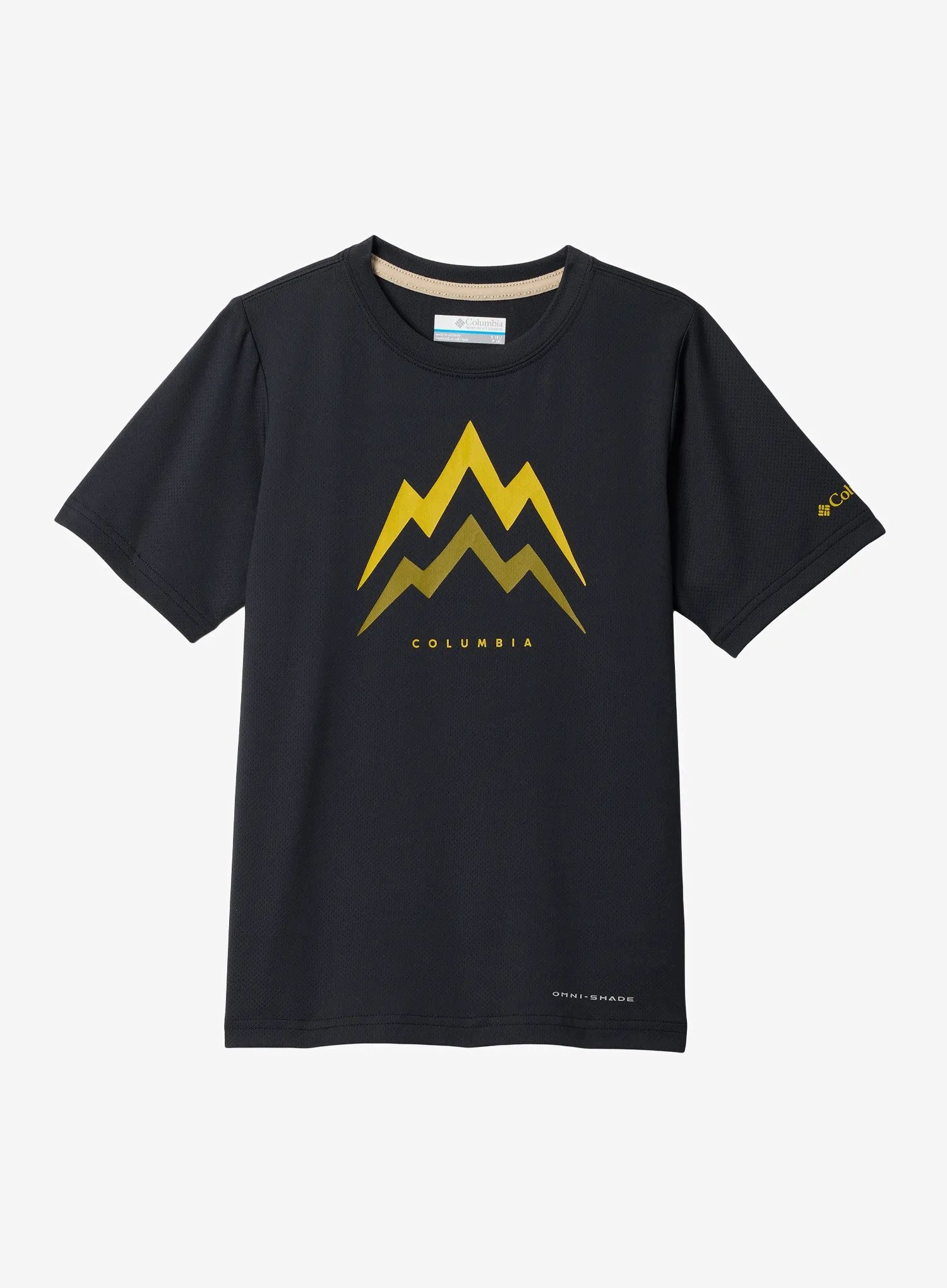 Chlapecké tričko Columbia Tech Trail Utility S/s Graphic Crew černé Xs