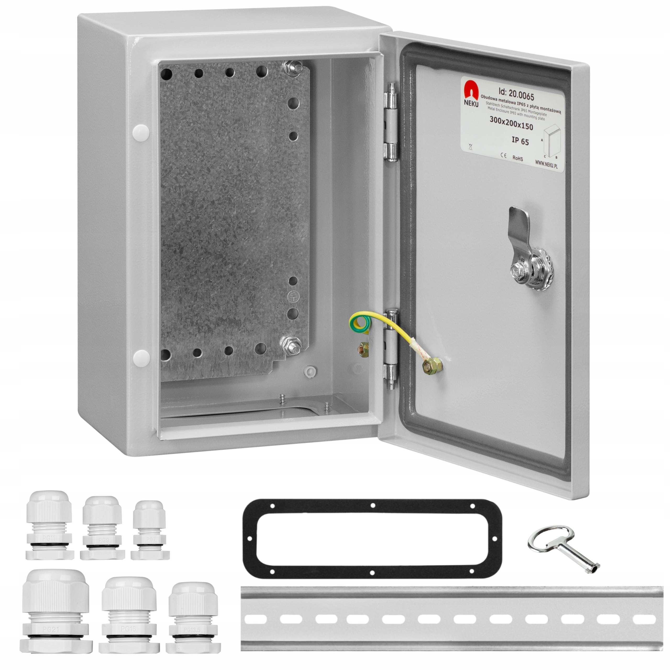 Obudowa Hermetyczna Skrzynka Elektryczna Rozdzielnica 300x200x150mm IP65