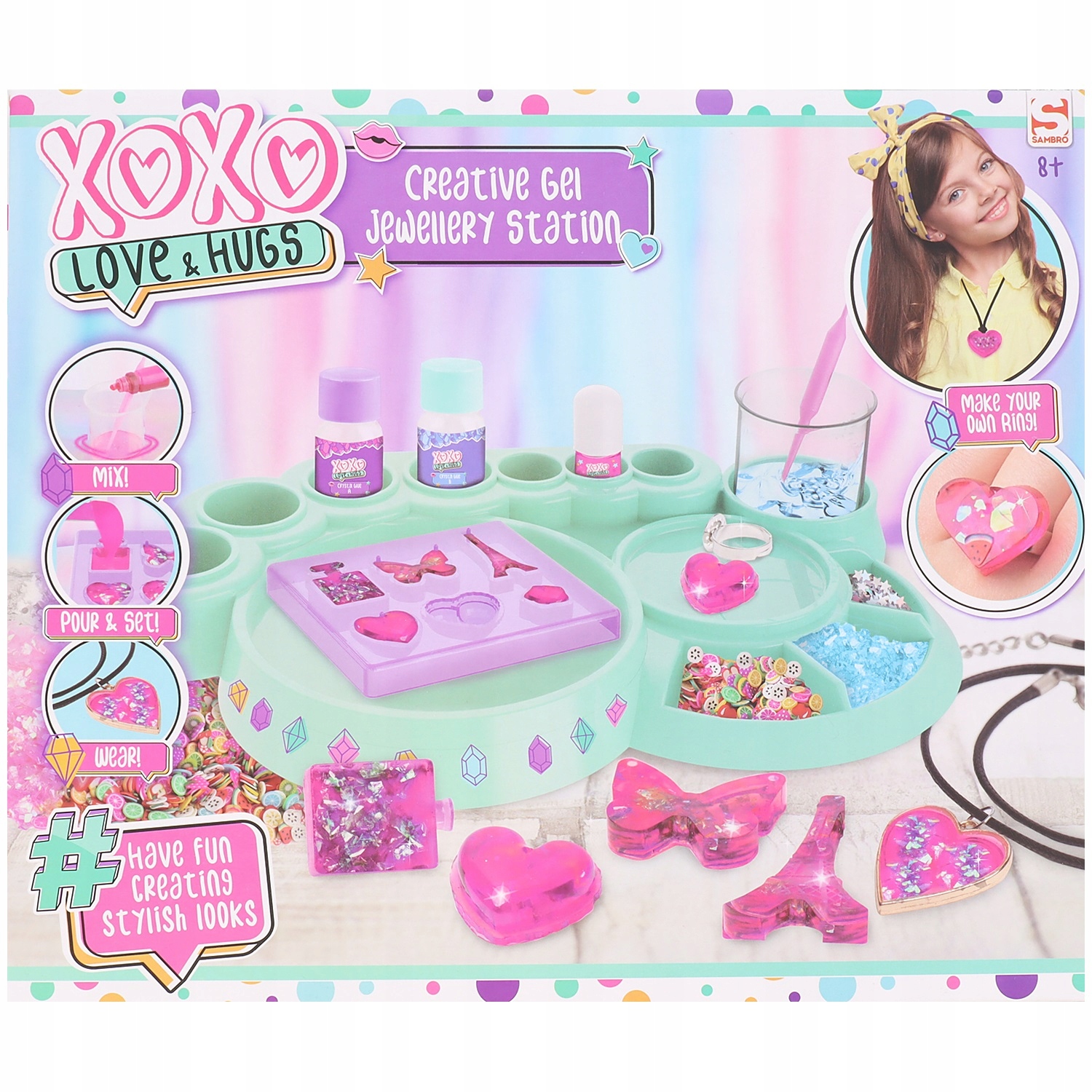 ZESTAW DO TWORZENIA BIŻUTERII ŻELOWEJ prezent