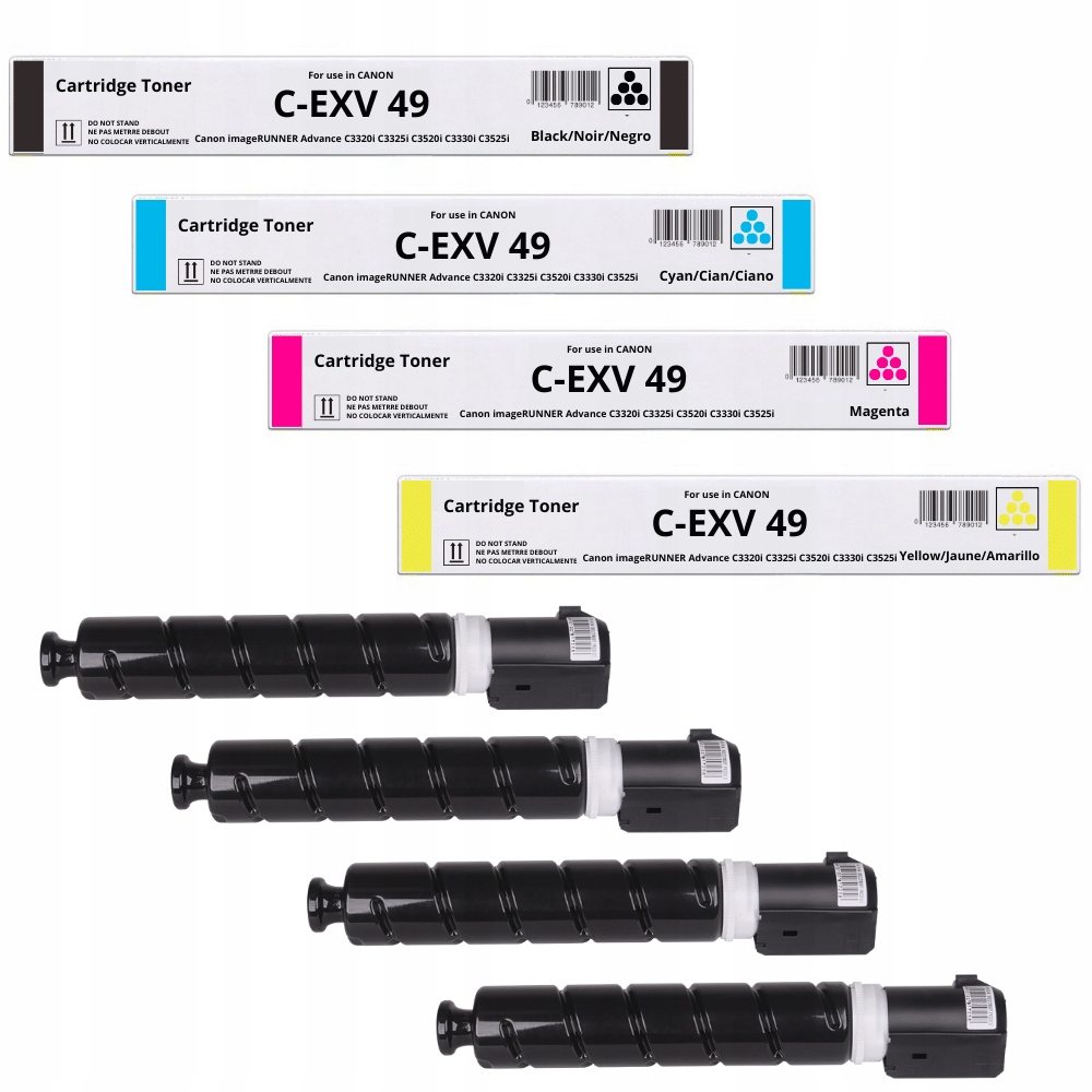 4x Nowy Toner CEXV49 GPR53 do Canon iRC3325i iRC3330i DX C3835i C3525i