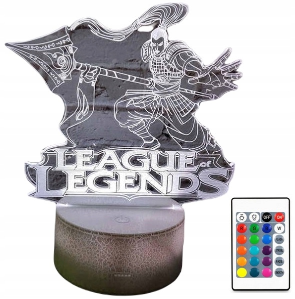 

Lampa 3D Led Usb Lol League Of Legends Xin Zhao
