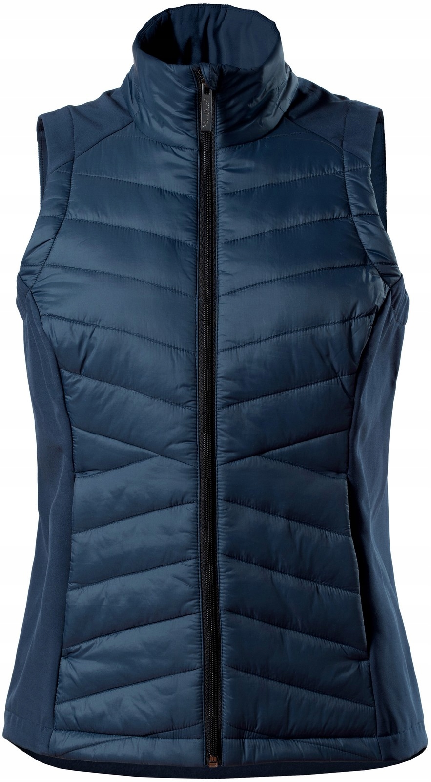 Dámská hybridní prošívaná softshellová vesta Malfini Cross558 tmavě modrá 2XL