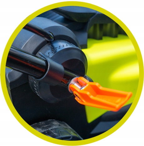 KOSIARKA AKUMULATOROWA METALCRAFT 18V 4Ah 36CM XXL NA DZIAŁKE DO OGRODU Emisja hałasu 96 dB