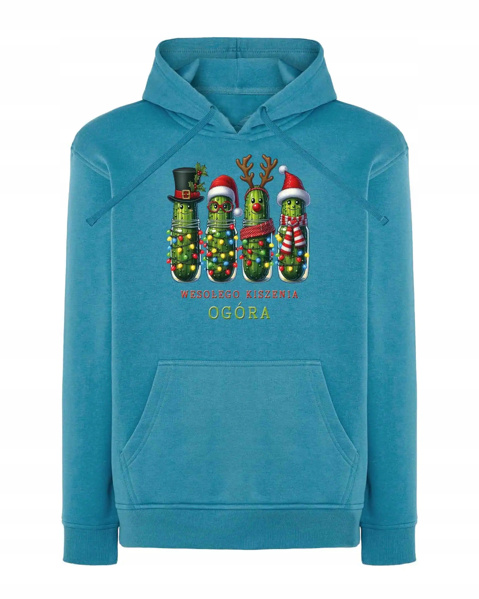 Mikina s kapucí Vánoční Vánoce Vtipná Okurka XL