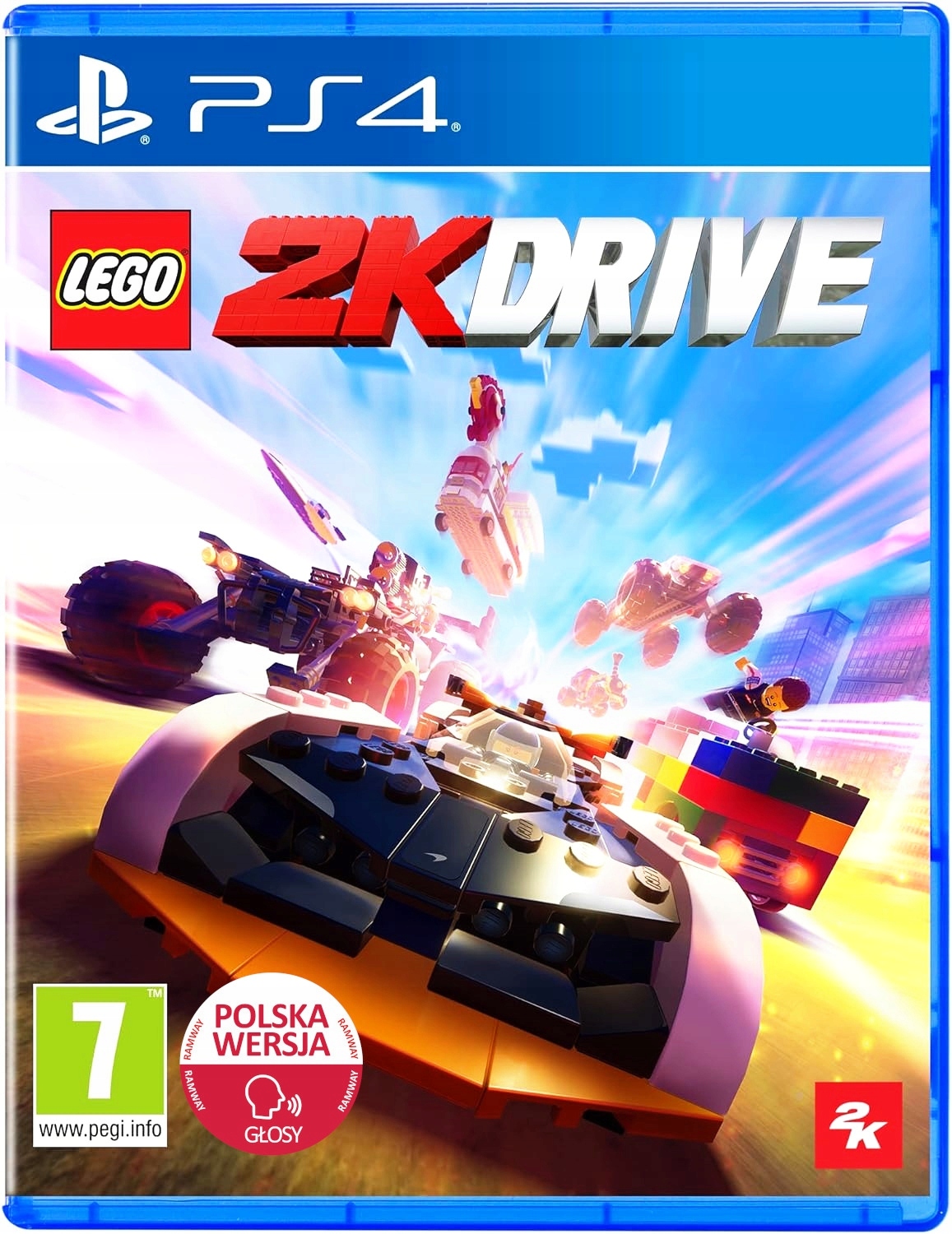 LEGO 2K Drive PS4 PL Dubbing PS5 Wyścigi Klocki Otwarty Świat Samochody 3D
