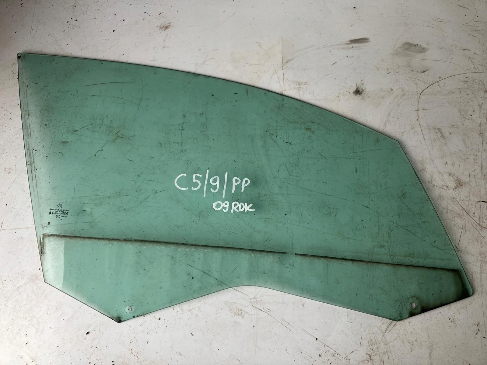 window right front CITROEN C5 III X7 ZWYKLA 09 ROK