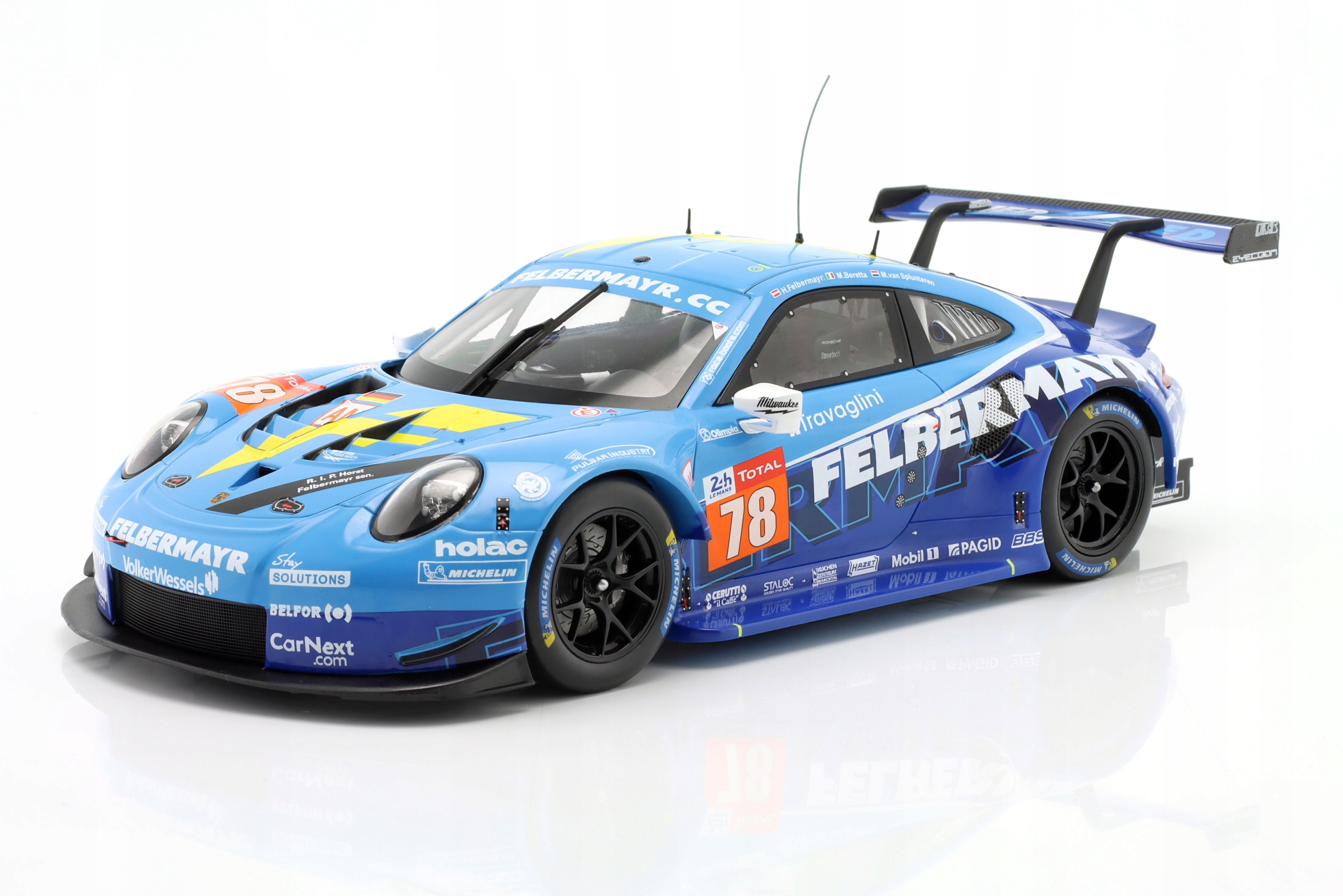 Porsche 911 Rsr #78 LeMans 2020 Beretta Felbermayr Splunteren Ixo 1:18