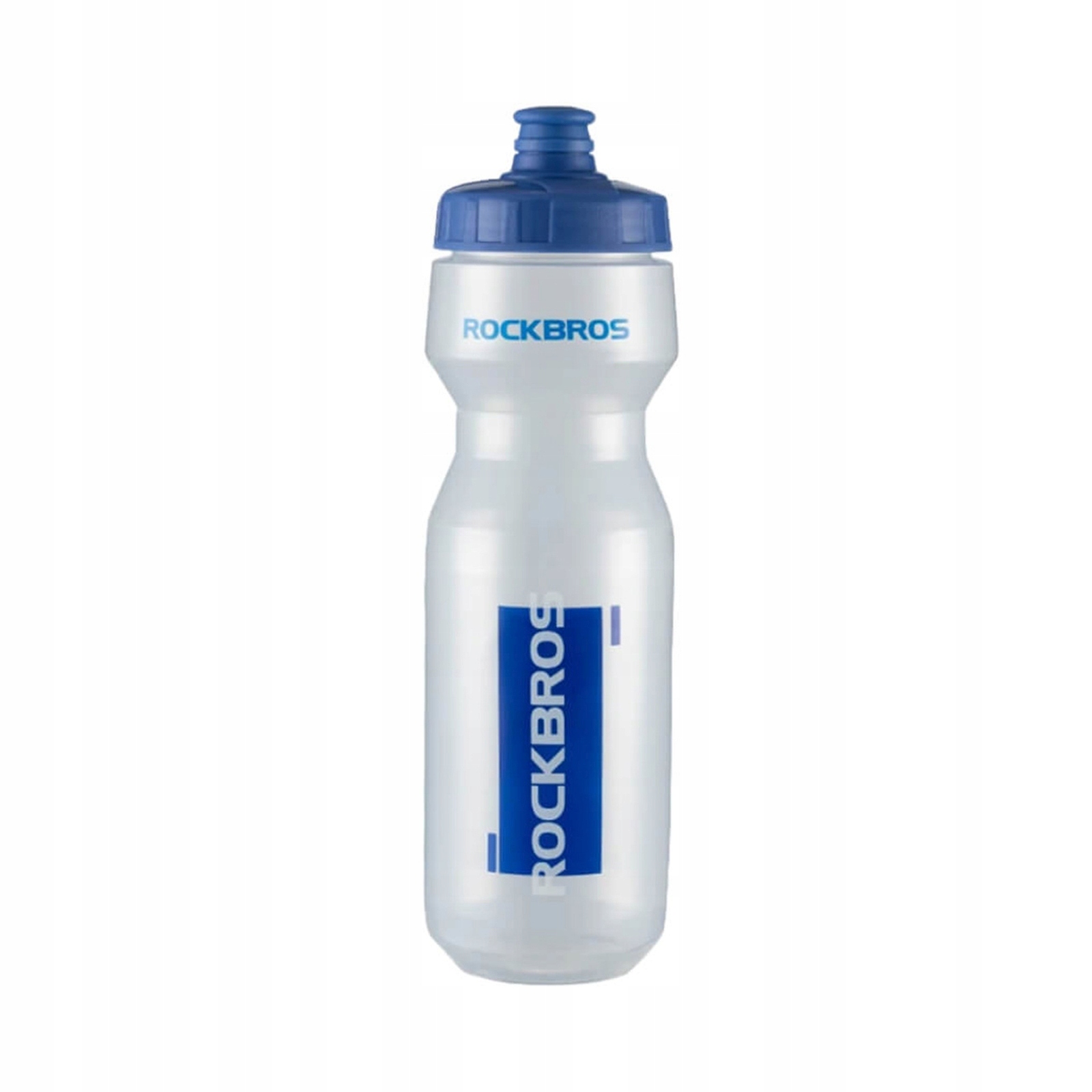 Bidon rowerowy butelka 750 ml przezroczysto niebieska