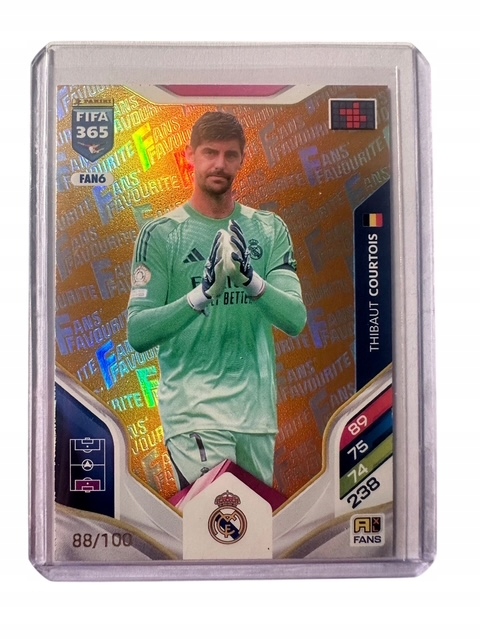 Fifa 365 2026 Adrenalyn XL Panini Fans FAN6 Courtois Orange 88/100