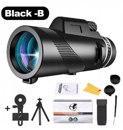 Lornetka monokularowa 80x100 Hd statyw uchwyt na smartfona