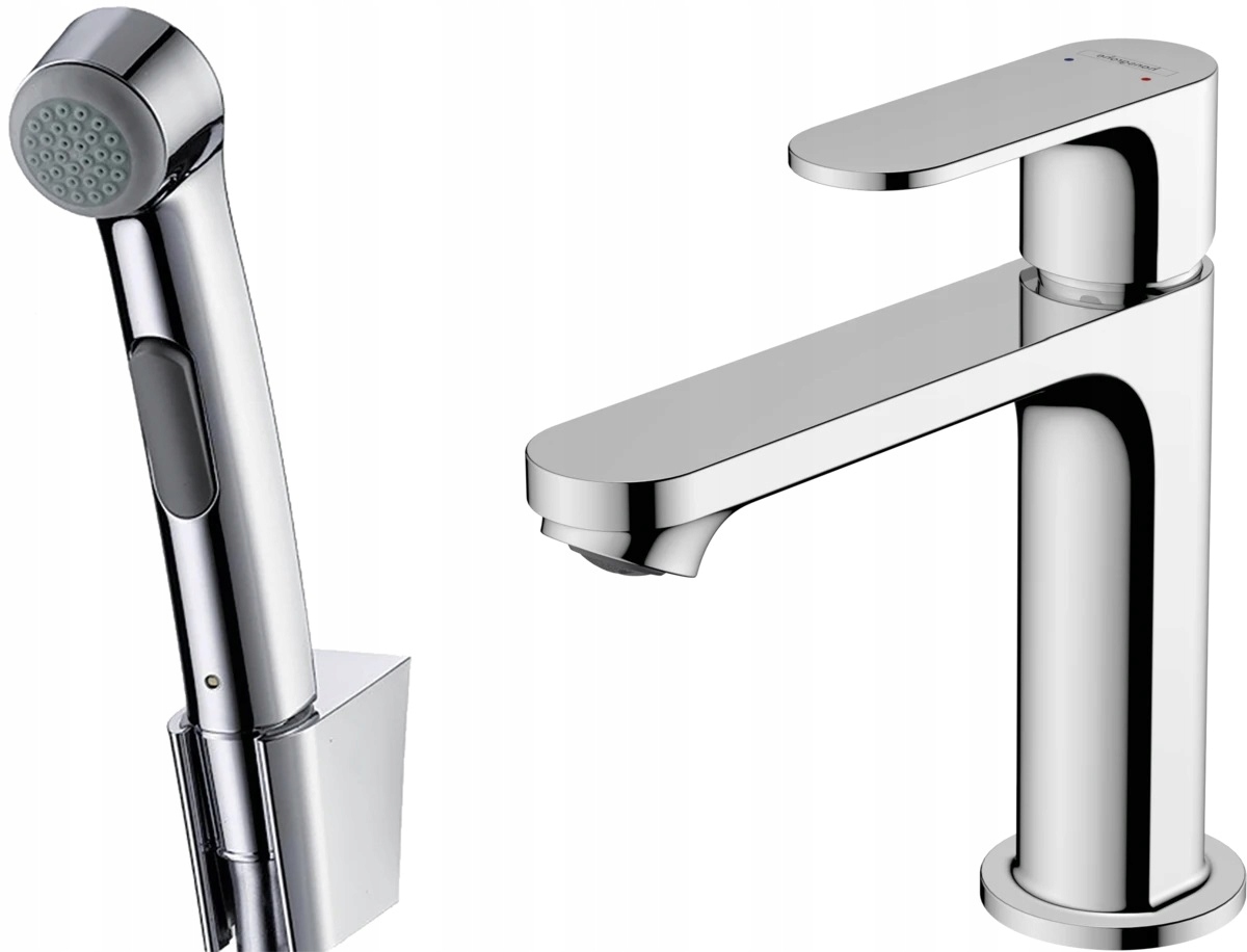 Hansgrohe 72215000 Rebris S Jednouchwytowa bateria umywalkowa 110 z Bidette