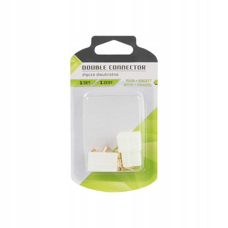 KOSTKA ZŁĄCZE GNIAZDO WTYK KONEKTOR 2 PIN 2 KROTNA Stan opakowania oryginalne