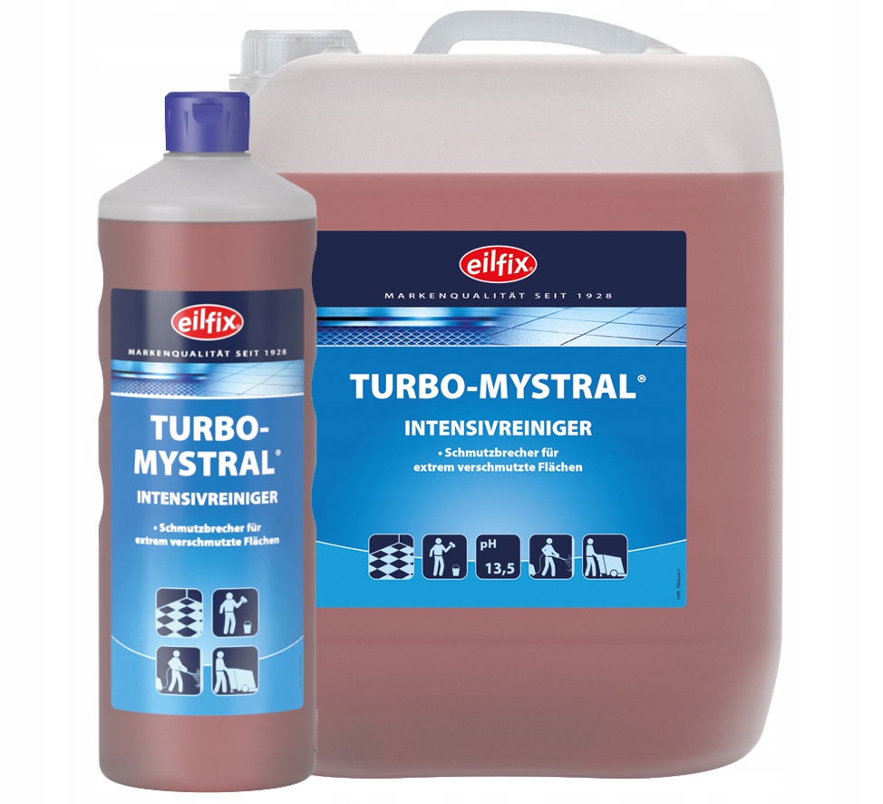 Intensywny środek do czyszczenia podłóg i przemysłu Turbo Mystral Eilfix 5L