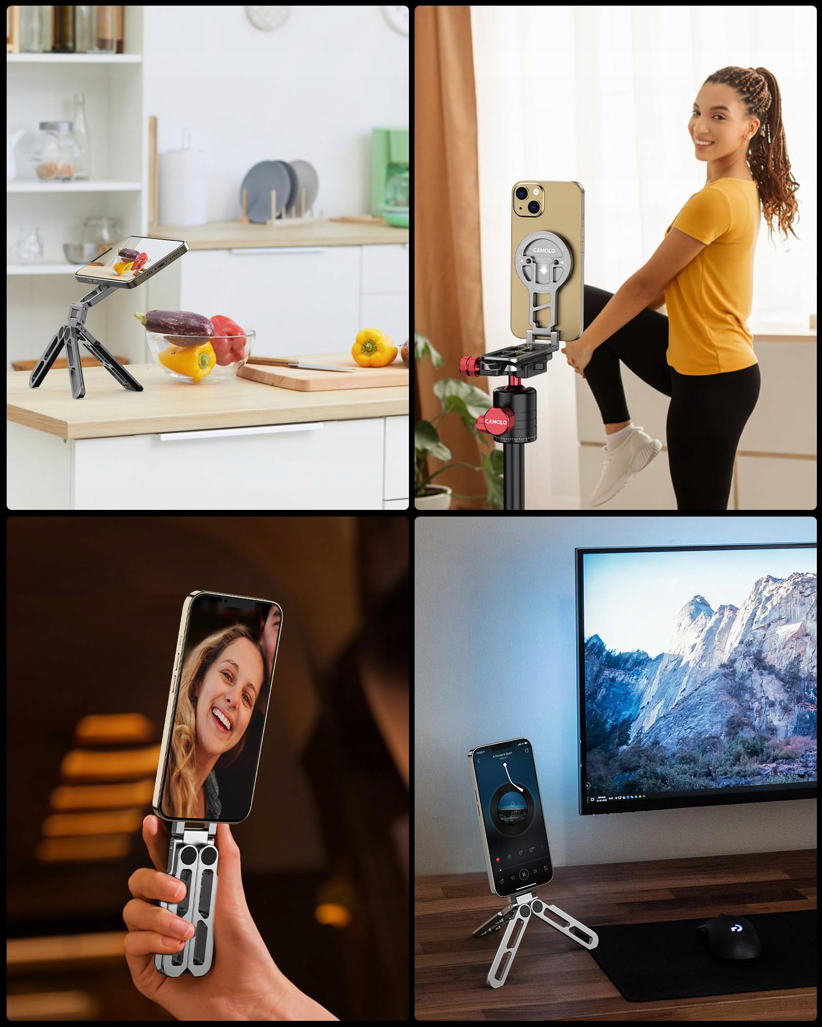 Magnetyczny Statyw Telefonu Składany Uchwyt Do Smartfona — miniatura 4