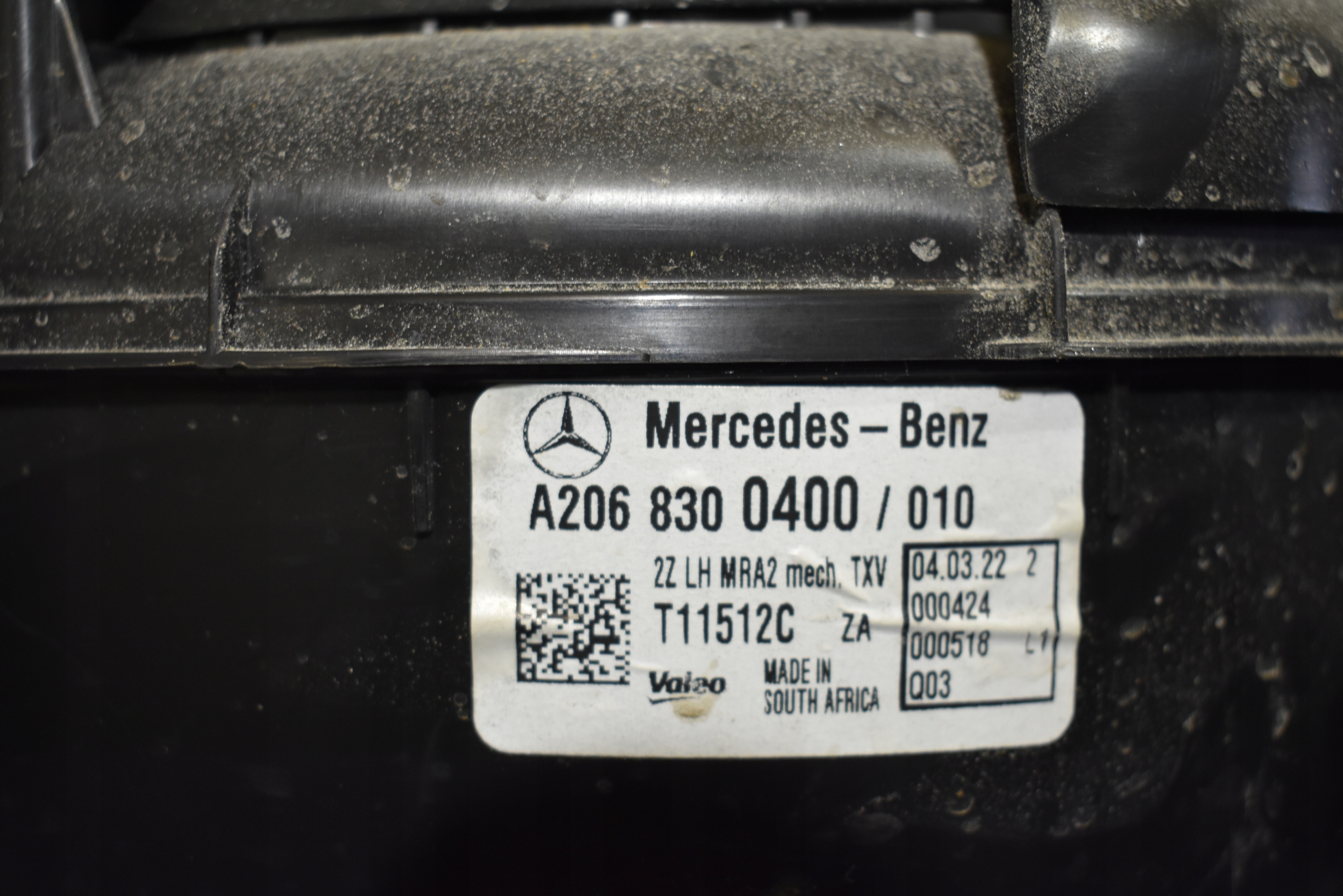 IDEALNA heater KPL. MERCEDES W206 1