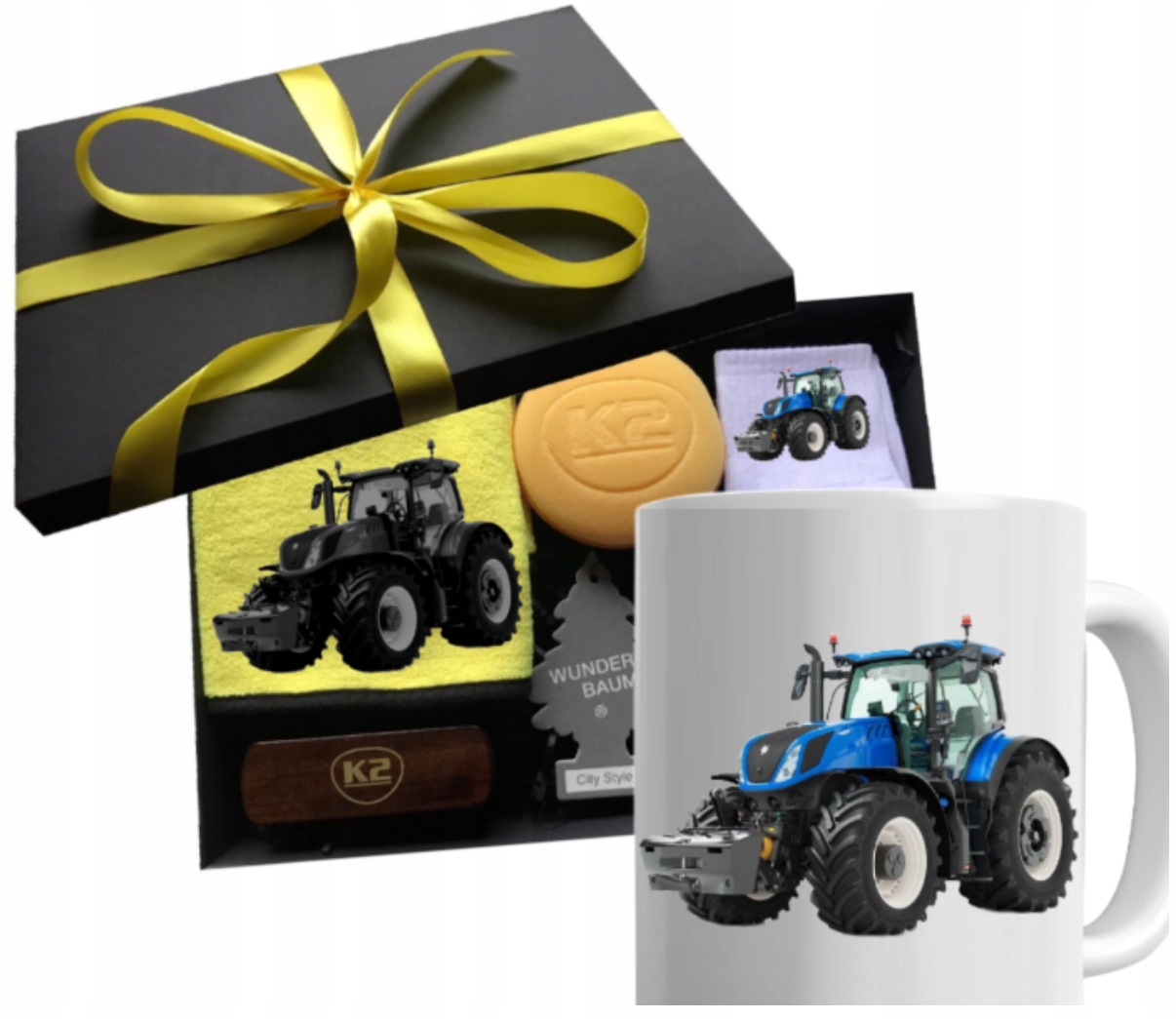 Sada dárek pro fanouška, hrnek pro kluka farmáře, řidiče New Holand