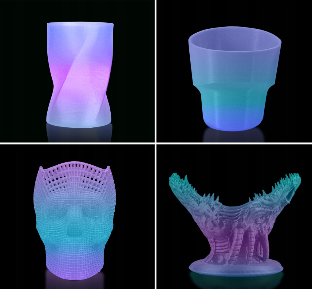 Нитка GEEETECH RAINBOW GLOWING RAINBOW PLA 1кг Виробник Geeetech