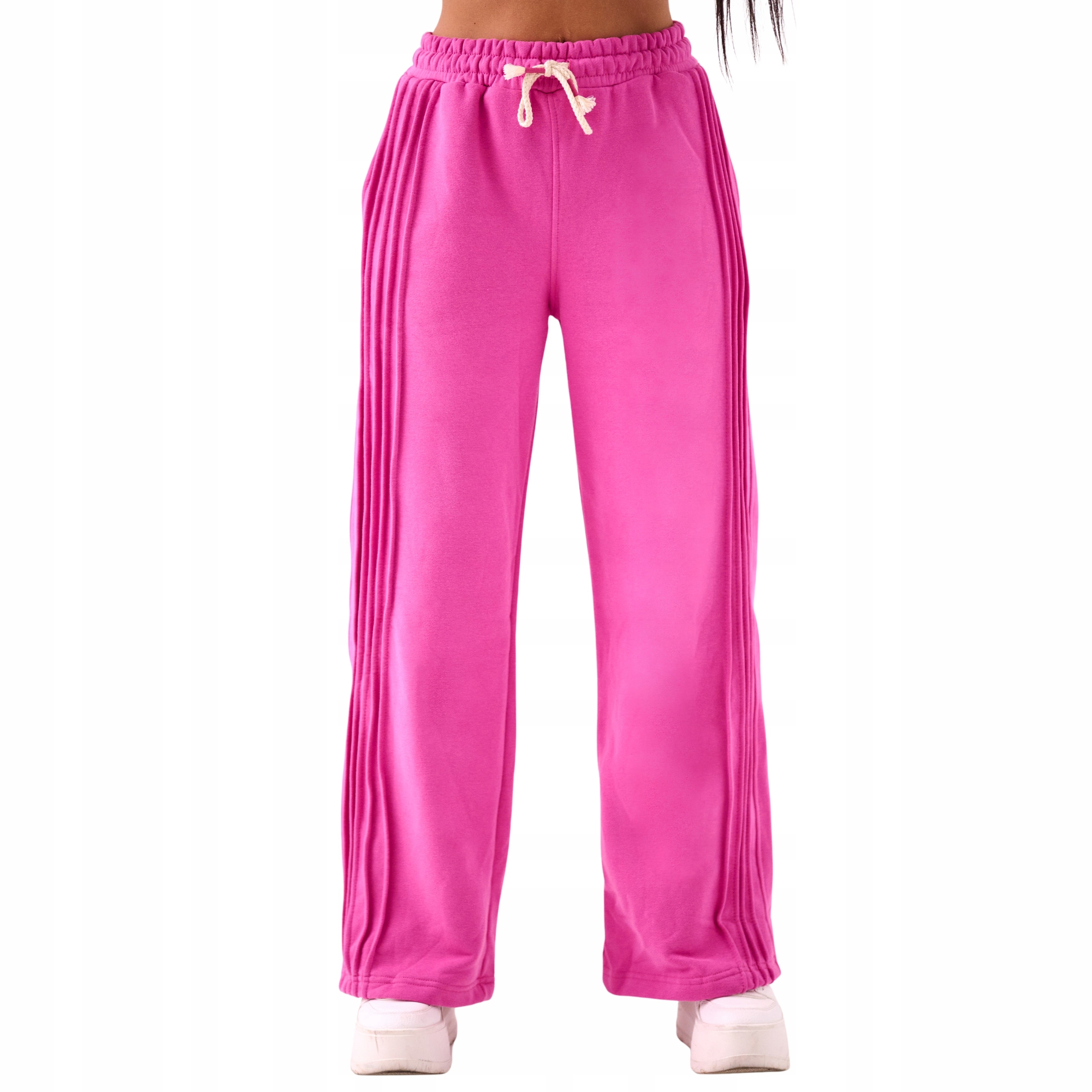 Teplákové kalhoty dámské s širokými nohavicemi Premium dárek fuchsiová XL XXL
