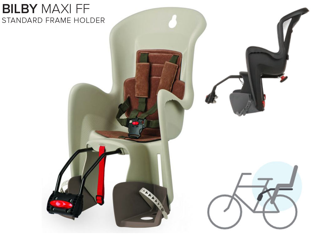 Fotelik rowerowy tylny Polisport Bilby Maxi Ff Kremowy