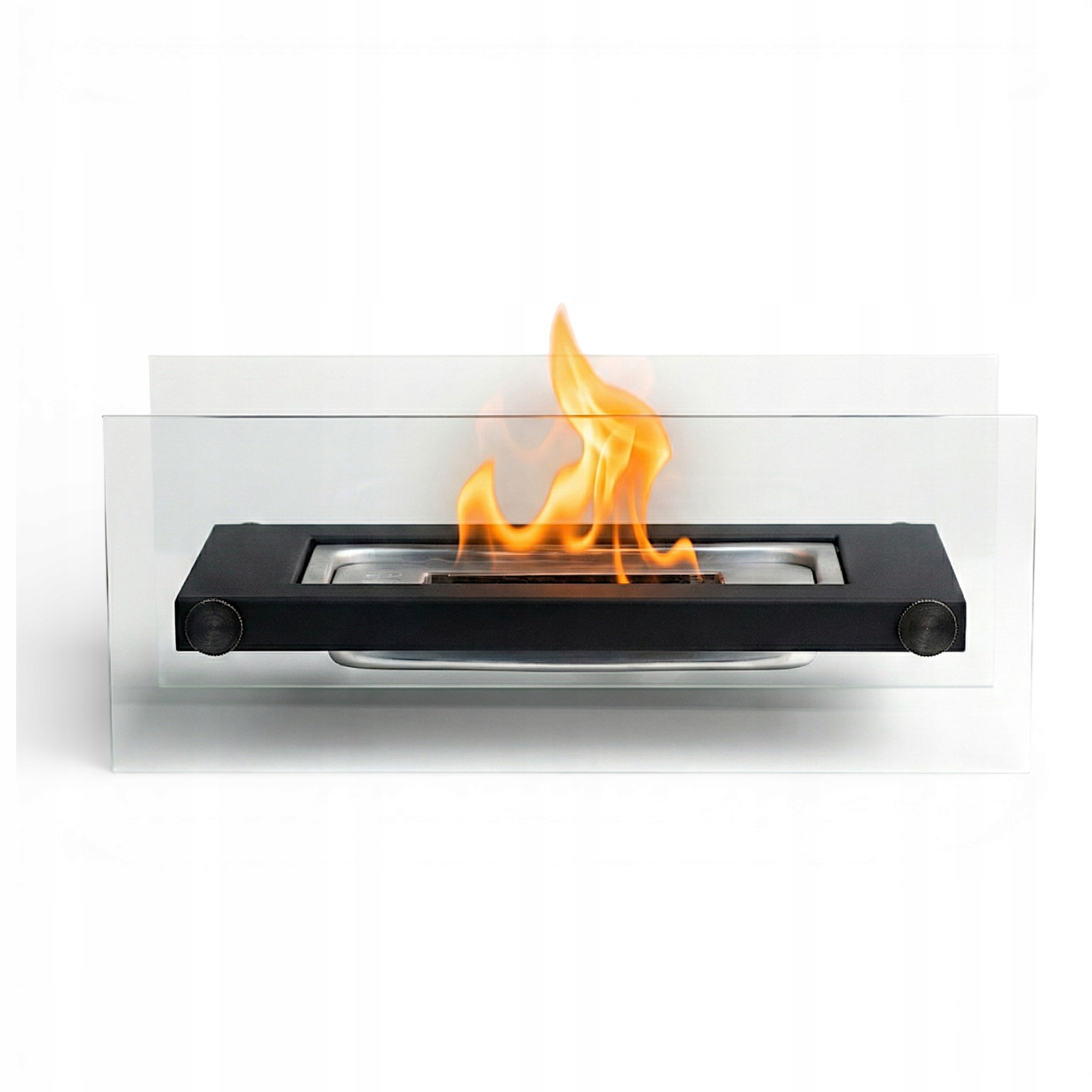 Biokrb Volně stojící černý Ohniště Lampion na terasu Obdélníkový stůl