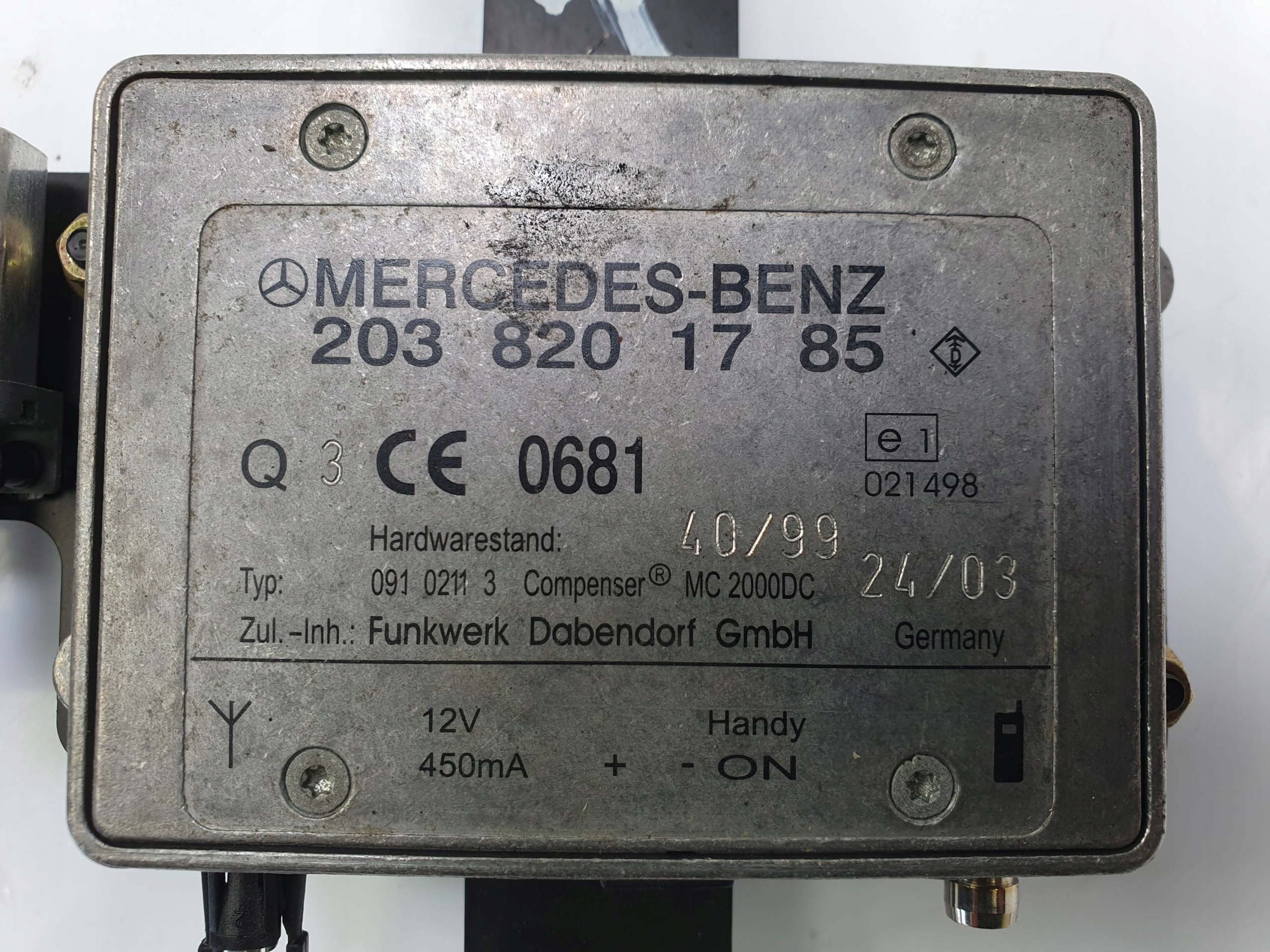 modulo TELESTART A2038201097 MERCEDES W 220 LIFT