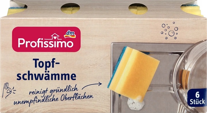 Levně 8 x Profissimo, Houbičky na hrnce, 6 kusů