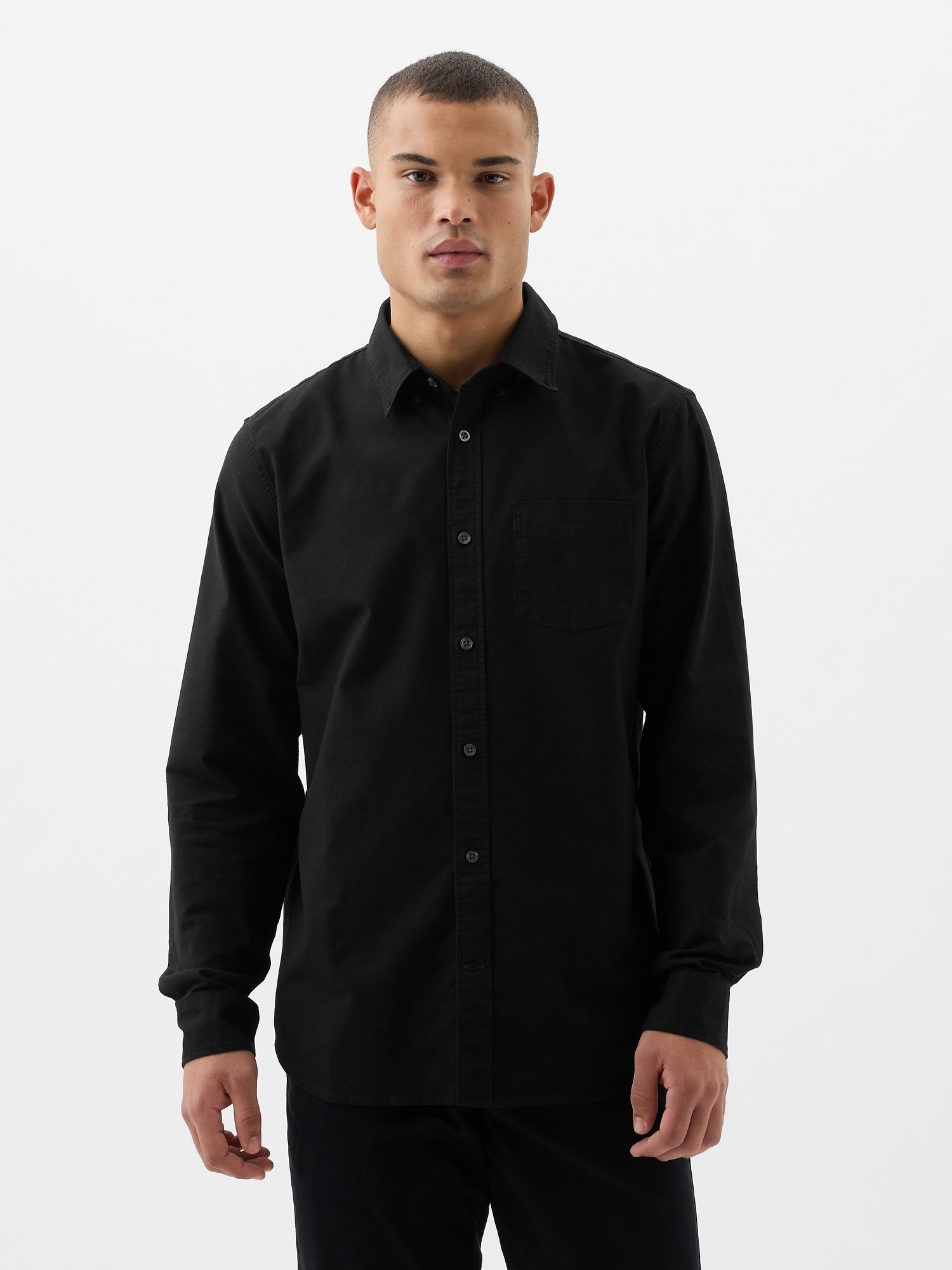 Gap Košile Standard Oxford černá