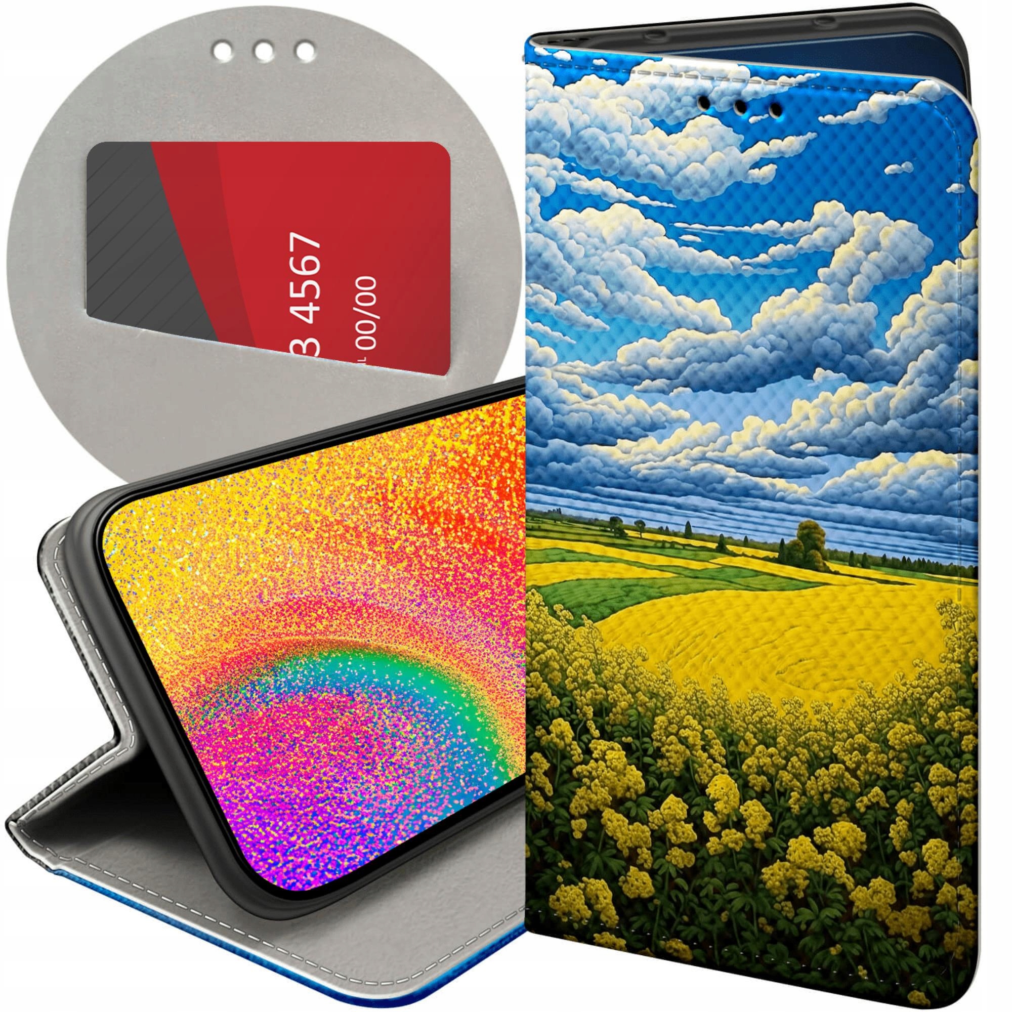 Etui Z Klapką Do Xiaomi Poco M3 Pro M3 Pro 5G Chmury Niebo Błękit